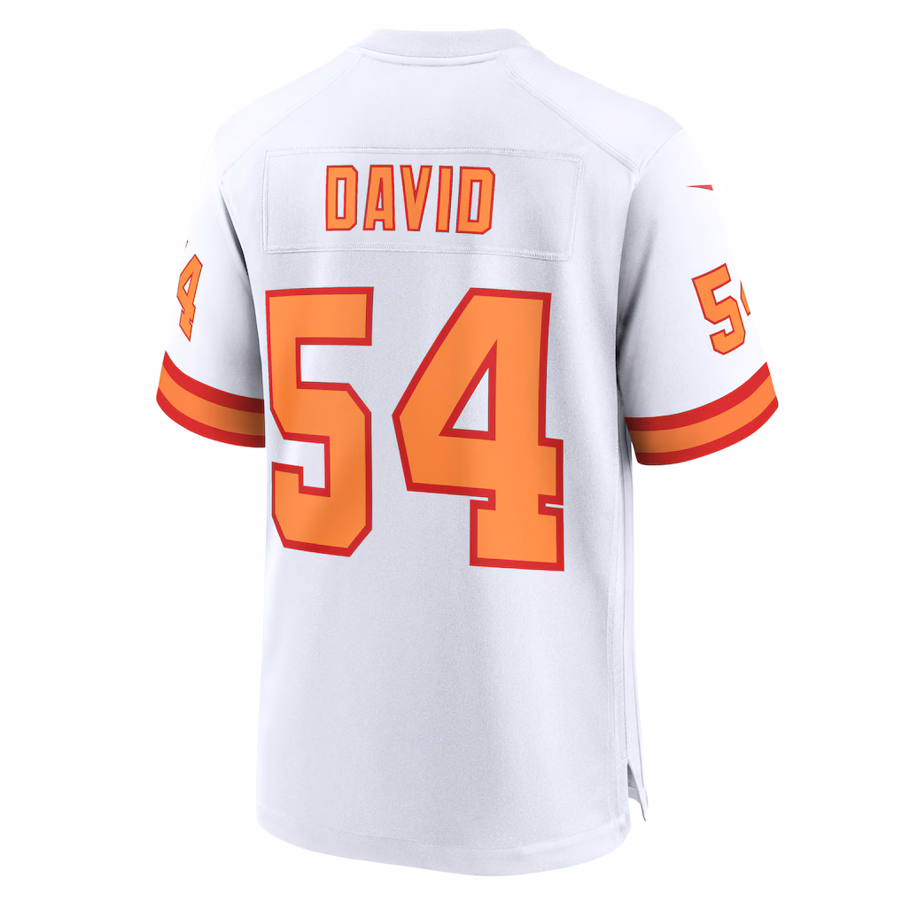 Lavonte David #54 '76 Tampa Bay Buccaneers 50th Season Game Jersey - White