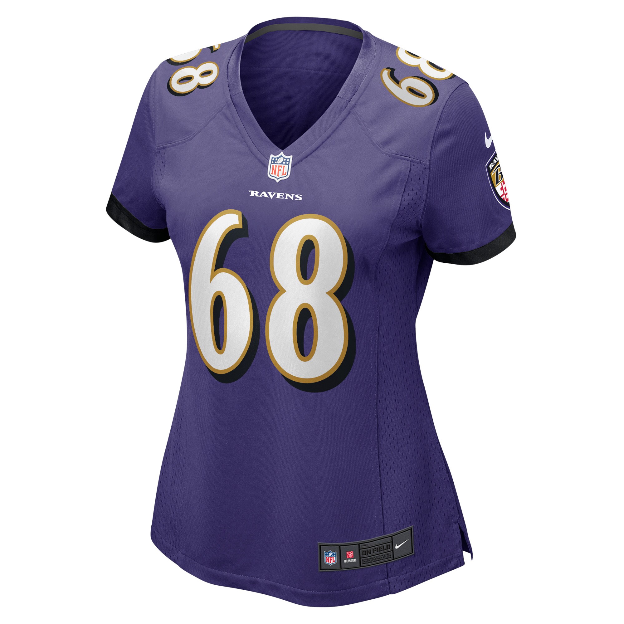 Zack Johnson Baltimore Ravens  Women's Home Game Player Jersey - Purple