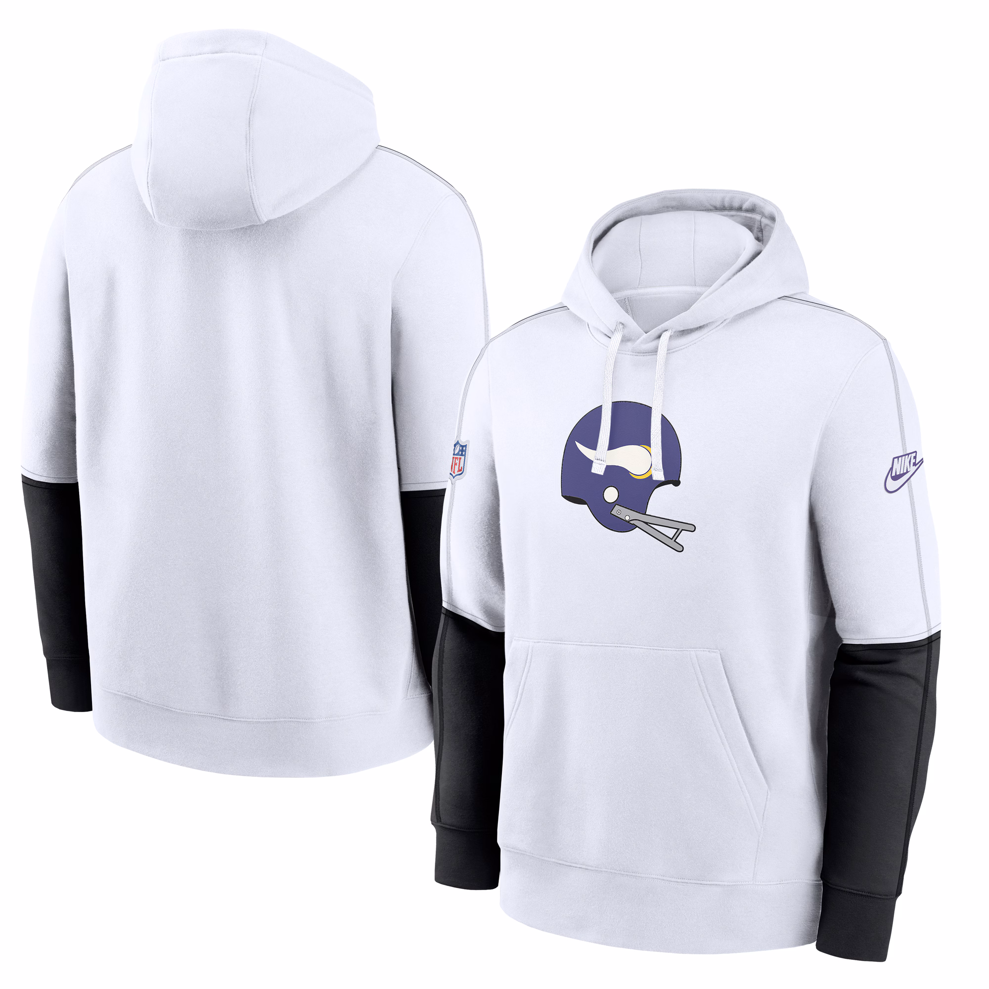 Minnesota Vikings Alternate Logo Club Pullover Hoodie - White