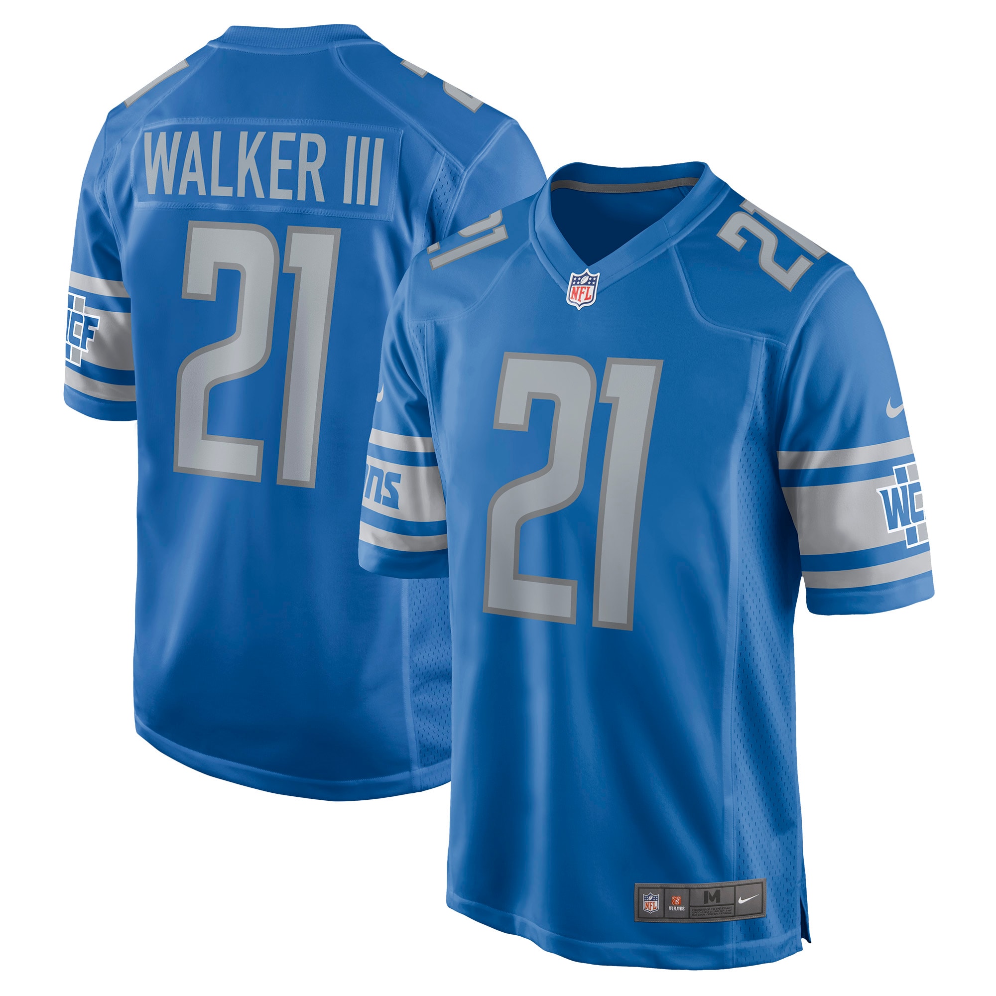 Tracy Walker III Detroit Lions  Game Jersey - Blue