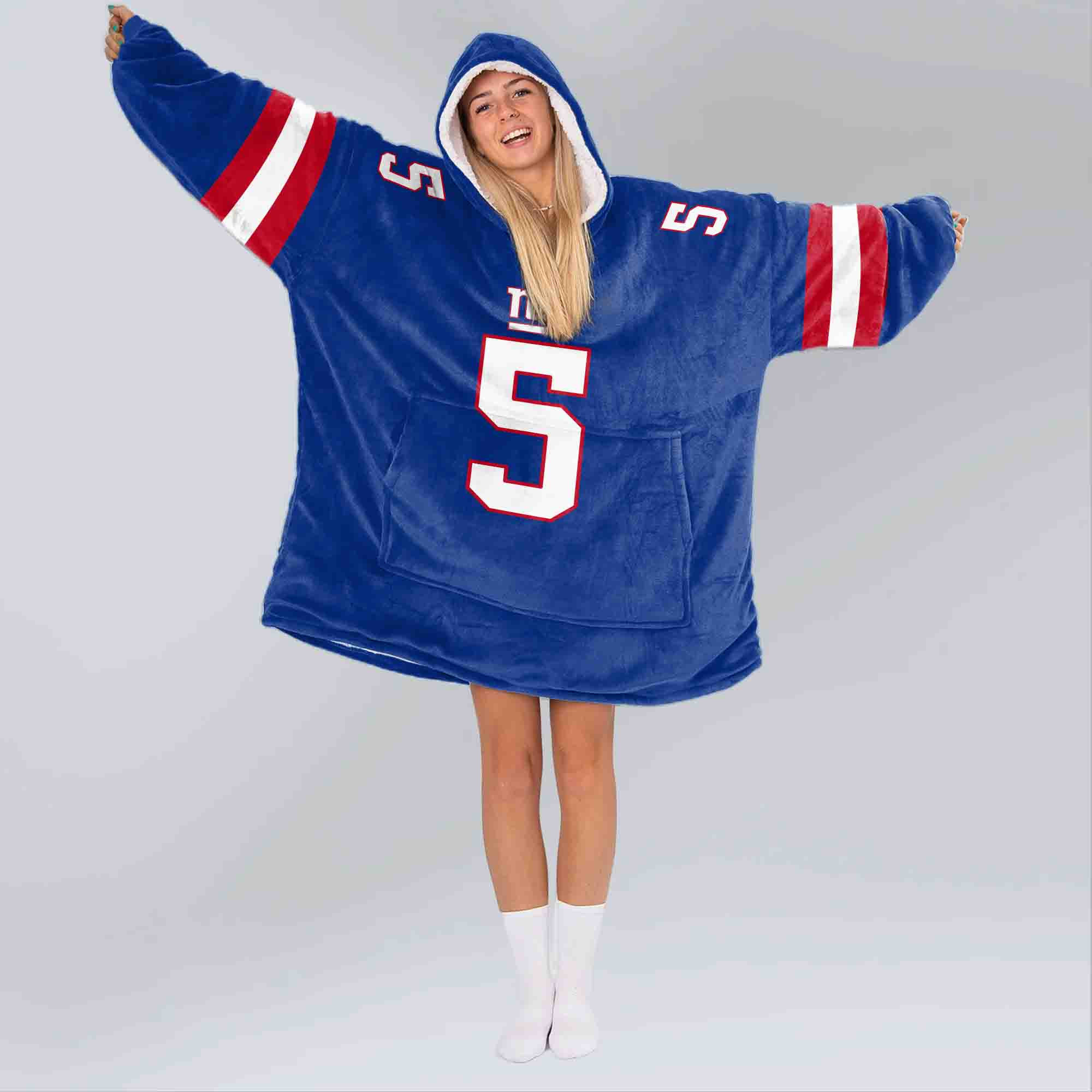 Adult KT 5 New York G Football Unisex Blanket Hoodie