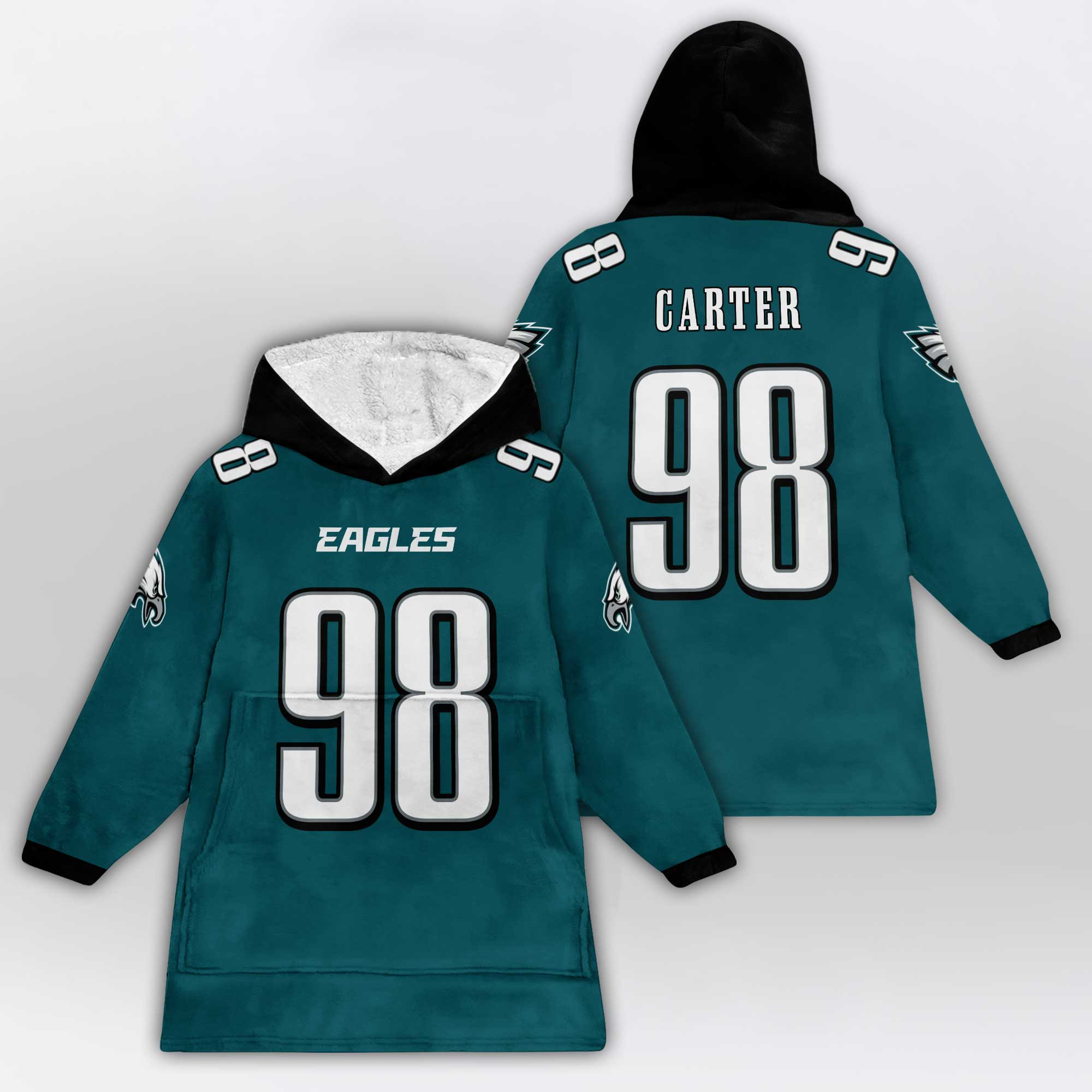 Adult J.C 98 Philadelphia Football Unisex Blanket Hoodie