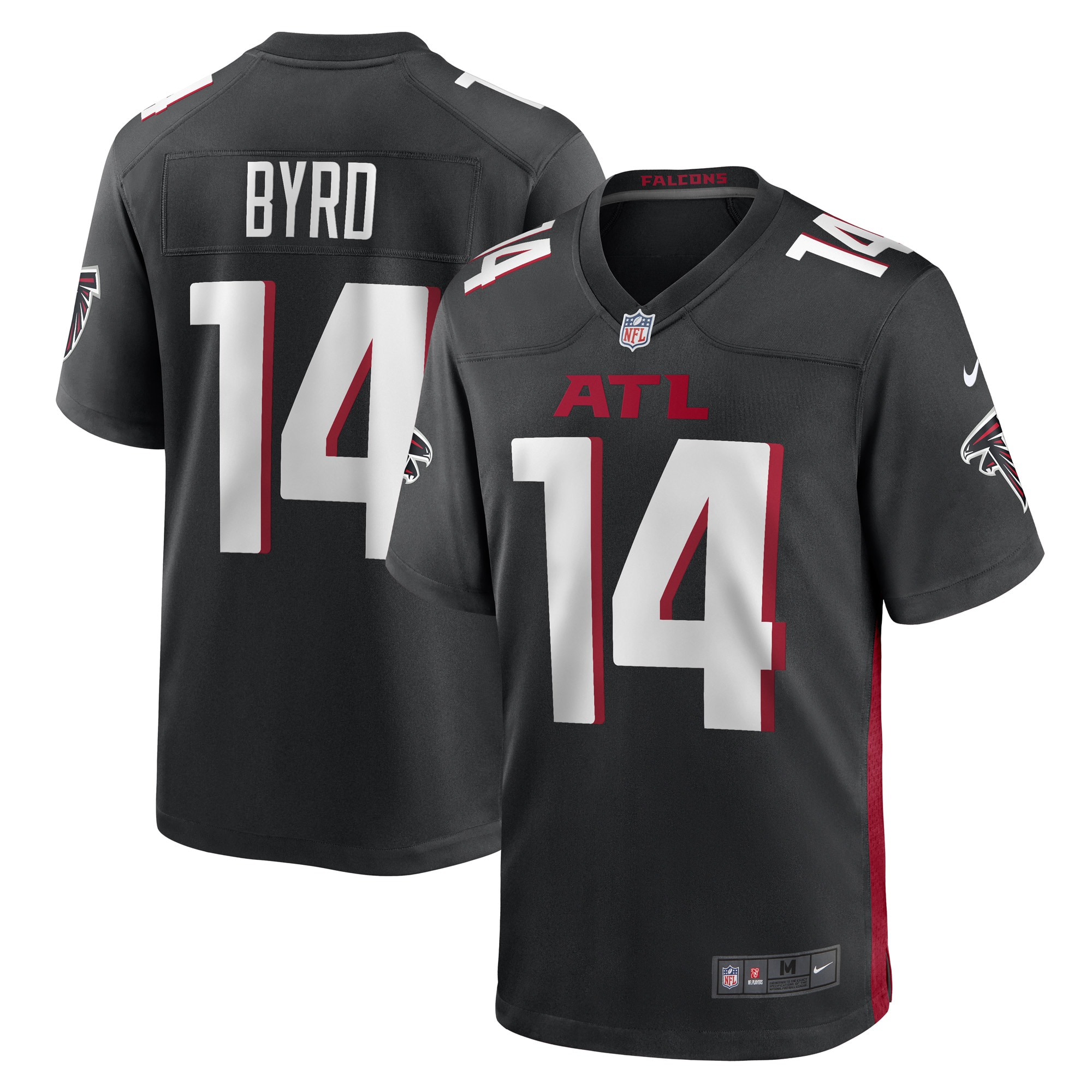 Damiere Byrd Atlanta Falcons  Game Player Jersey - Black