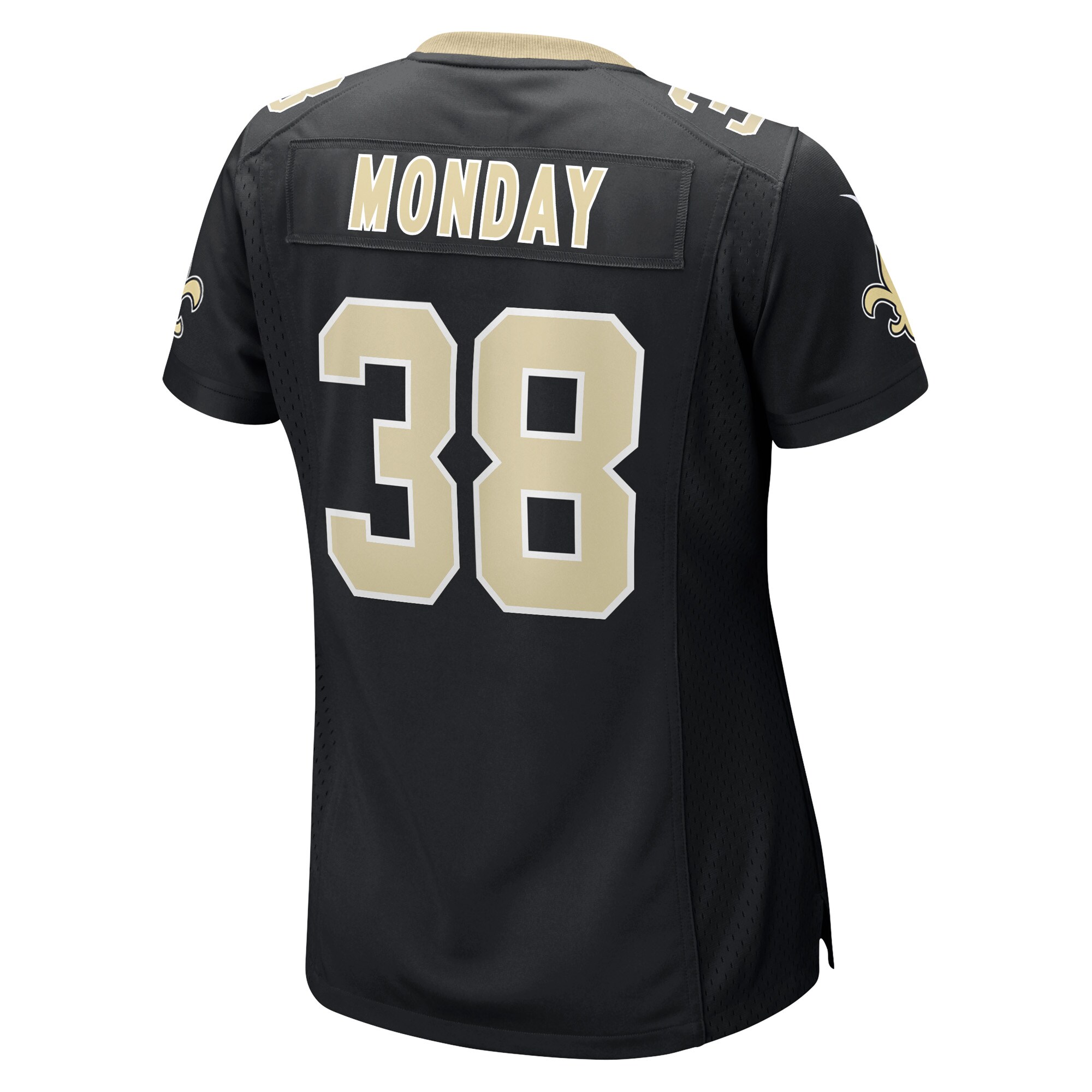 Smoke Monday New Orleans Saints Women's Game Player Jersey - Black