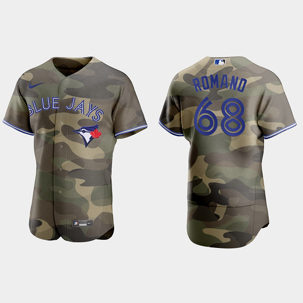 Romano Toronto Blue Jays 2021 National Armed Forces Day MLB Jersey - Camo