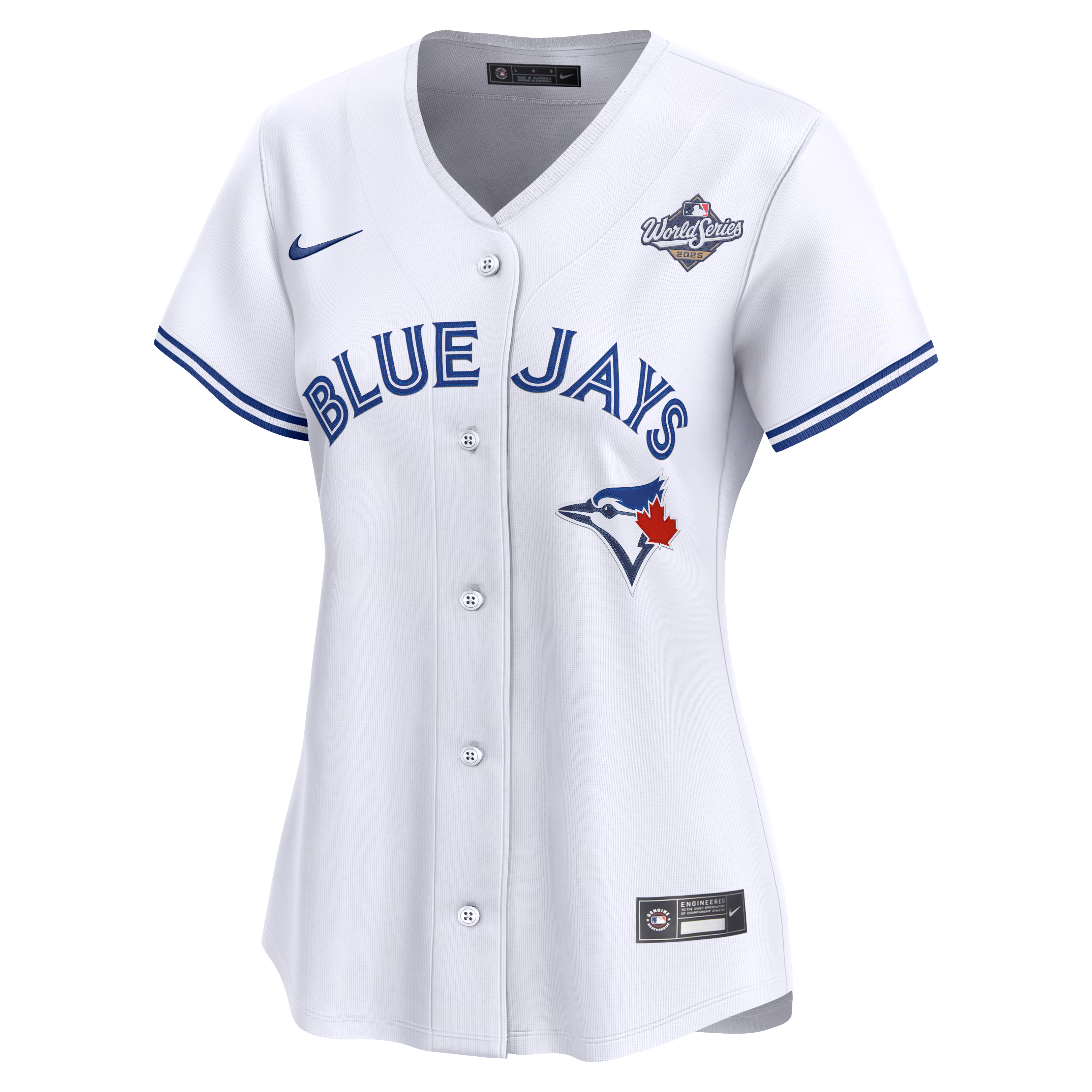 Toronto Blue Jays Women's 2025 World Series Home Limited Custom Jersey - White