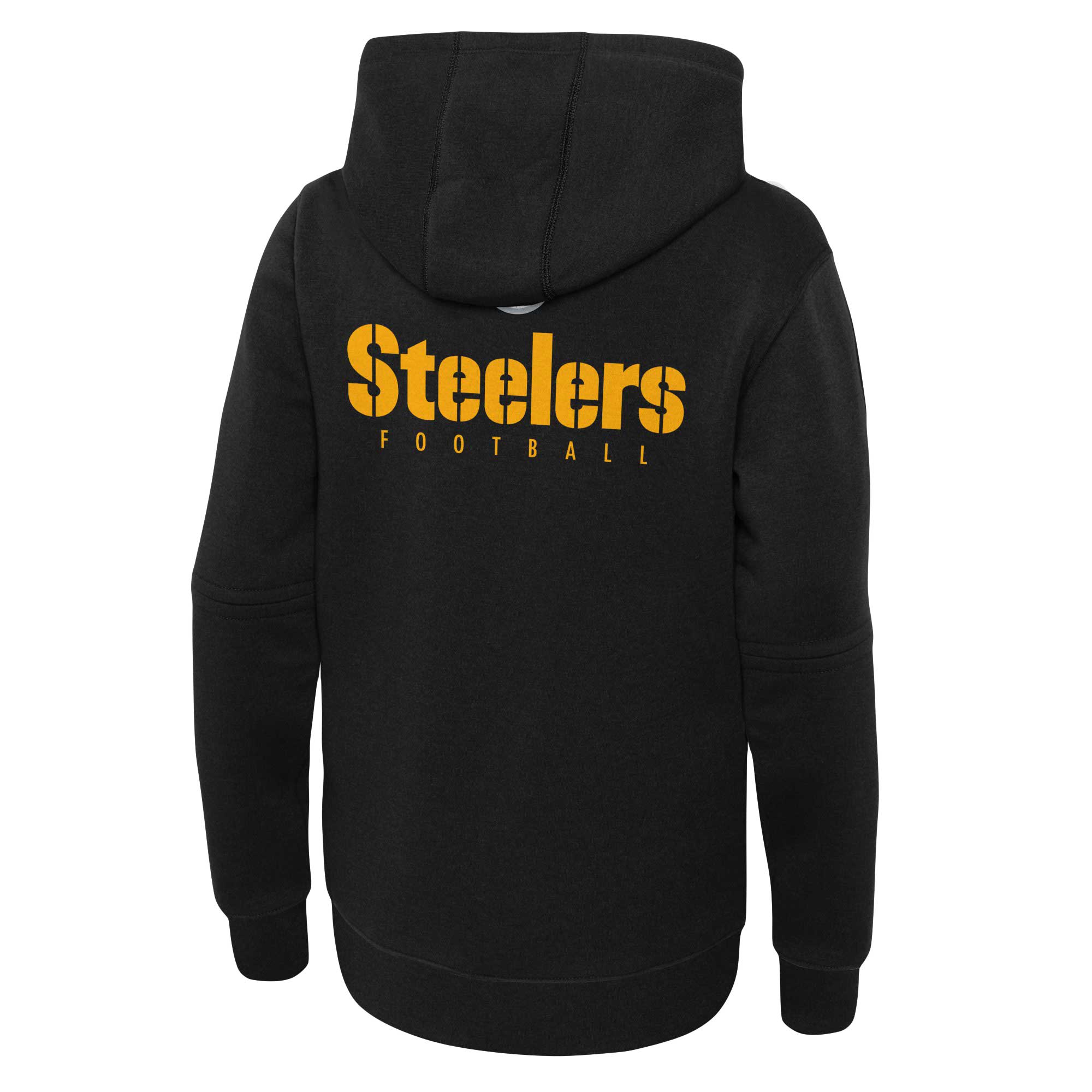 Pittsburgh Steelers  Youth 2023 Sideline Club Fleece Pullover Hoodie - Black