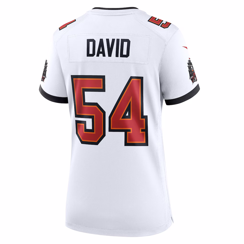 Lavonte David #54 Tampa Bay Buccaneers Women's 50th Anniversary White Game Jersey - White