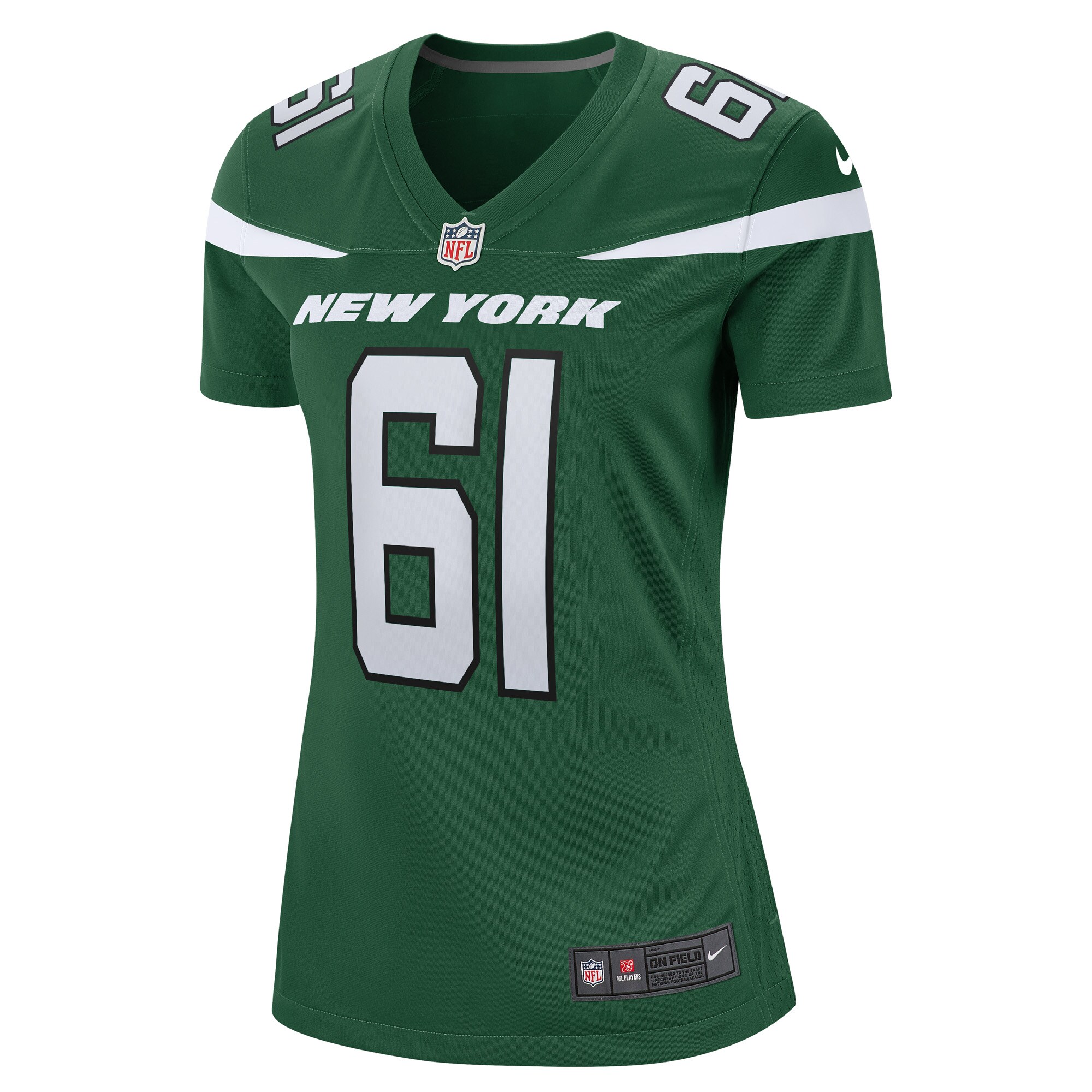 Max Mitchell New York Jets  Women's Game Player Jersey - Gotham Green