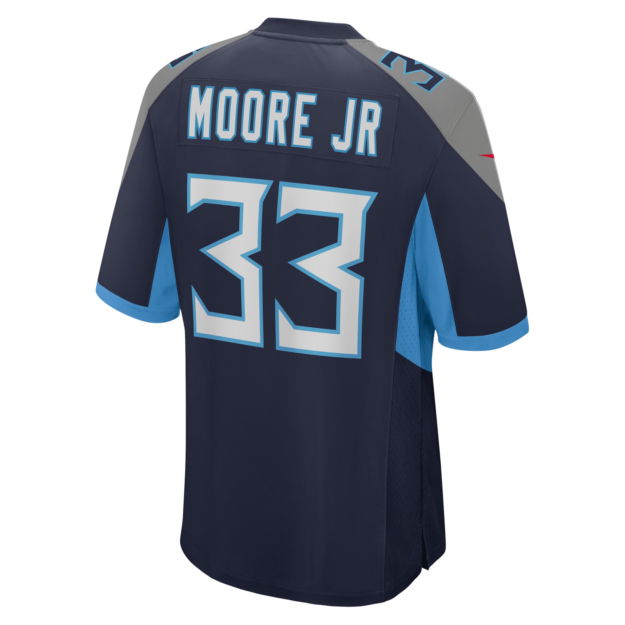 A.J. Moore Jr. Tennessee Titans  Player Game Jersey - Navy