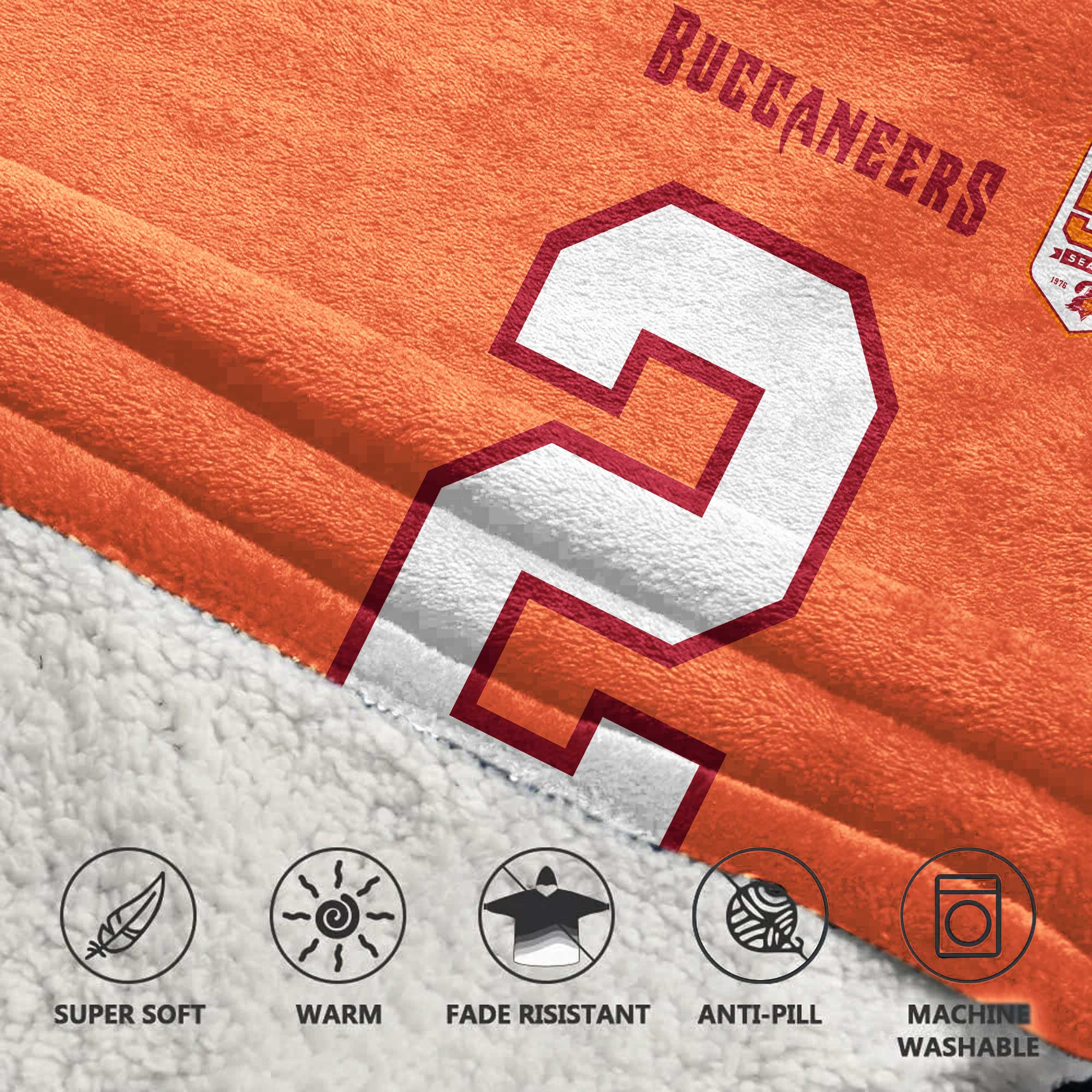 Adult E.E 2 Tampa Bay Football Unisex Blanket Hoodie