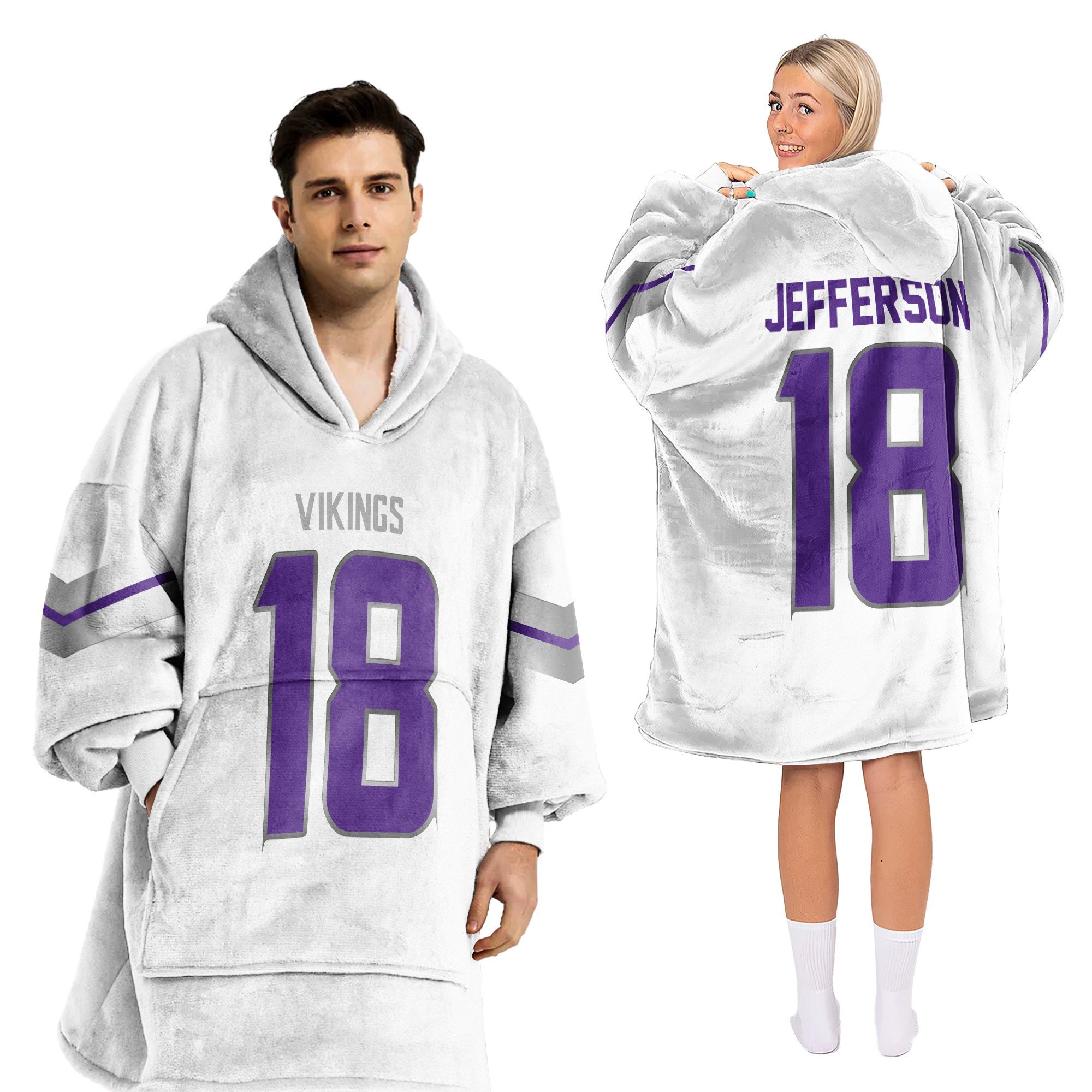 18 Minnesota Football Unisex Blanket Hoodie