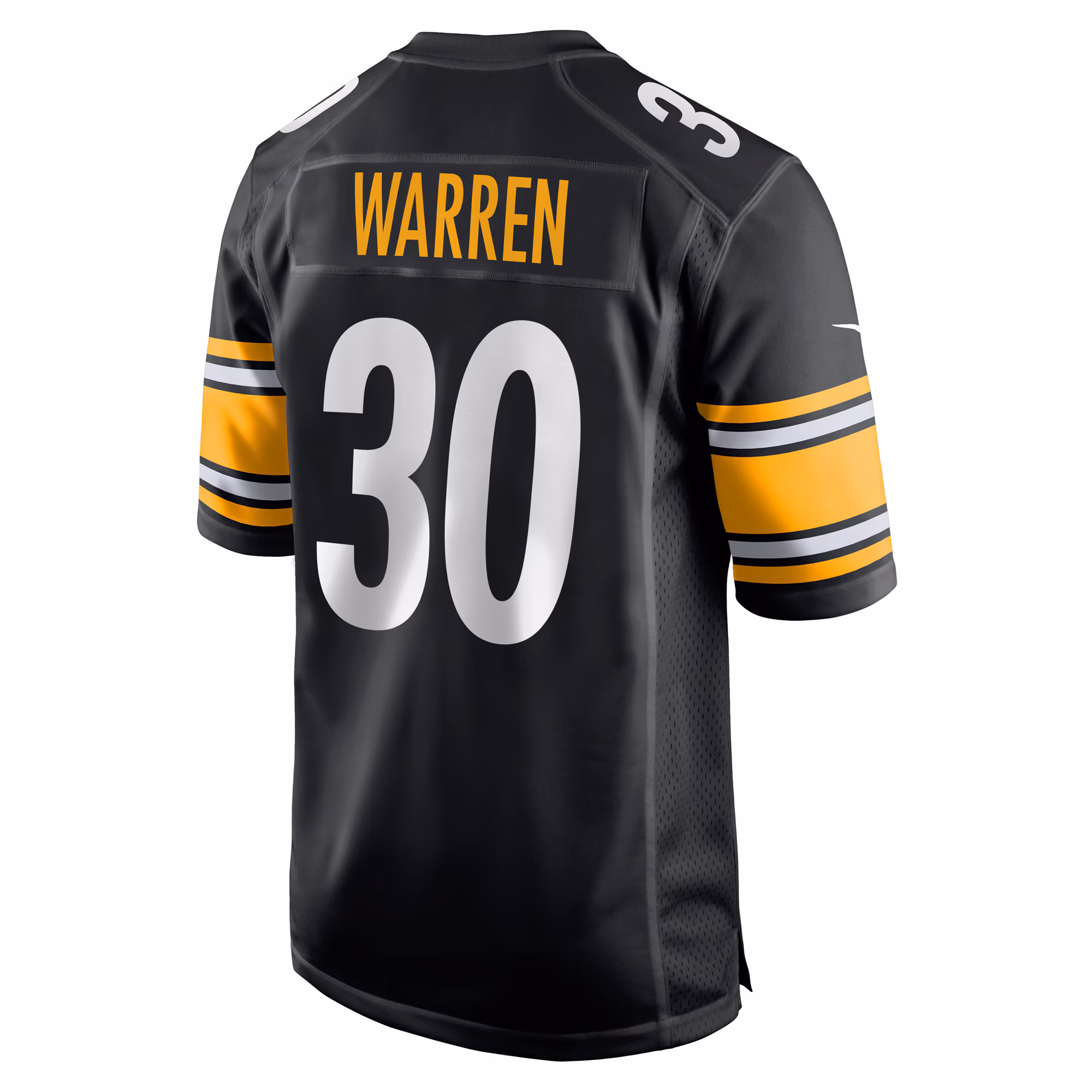 Jaylen Warren Pittsburgh Steelers Game Player Jersey - Black