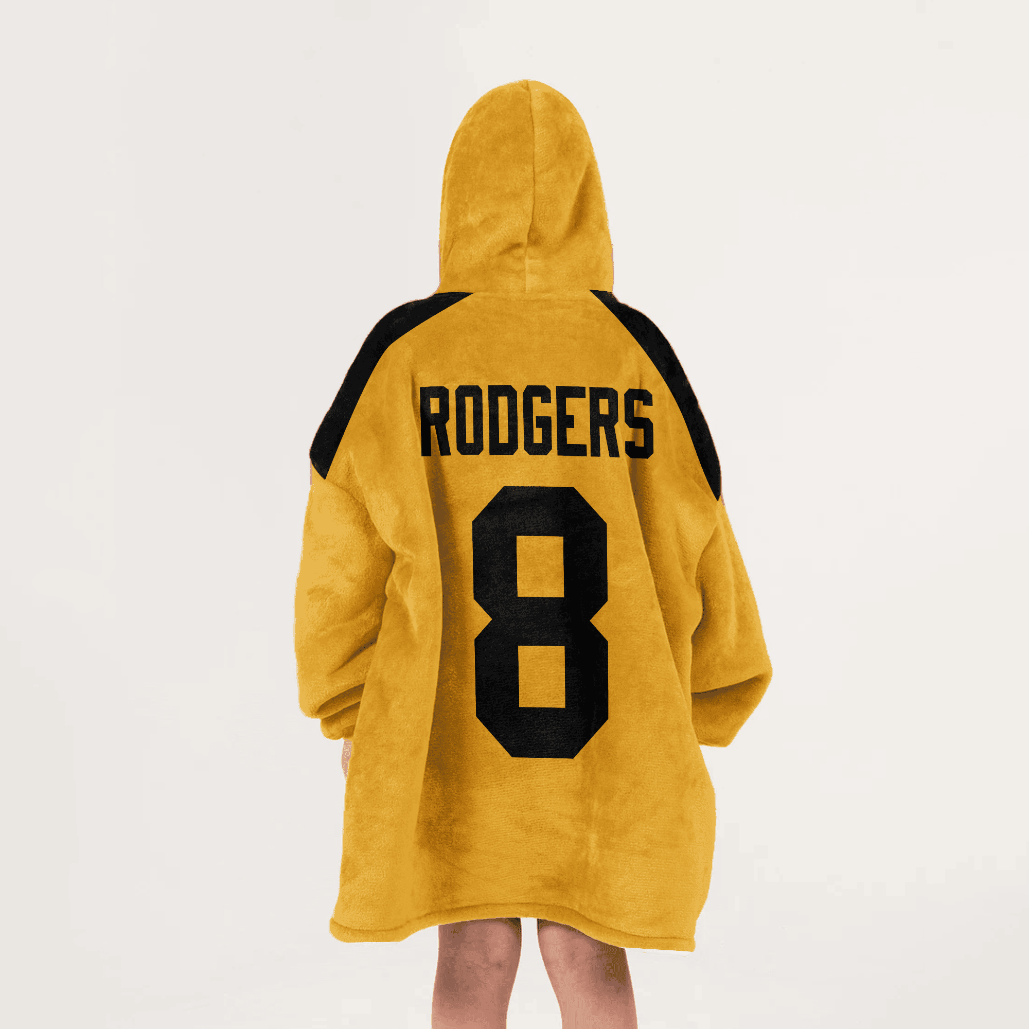 Kid 8 Pittsburgh Football Unisex Blanket Hoodie