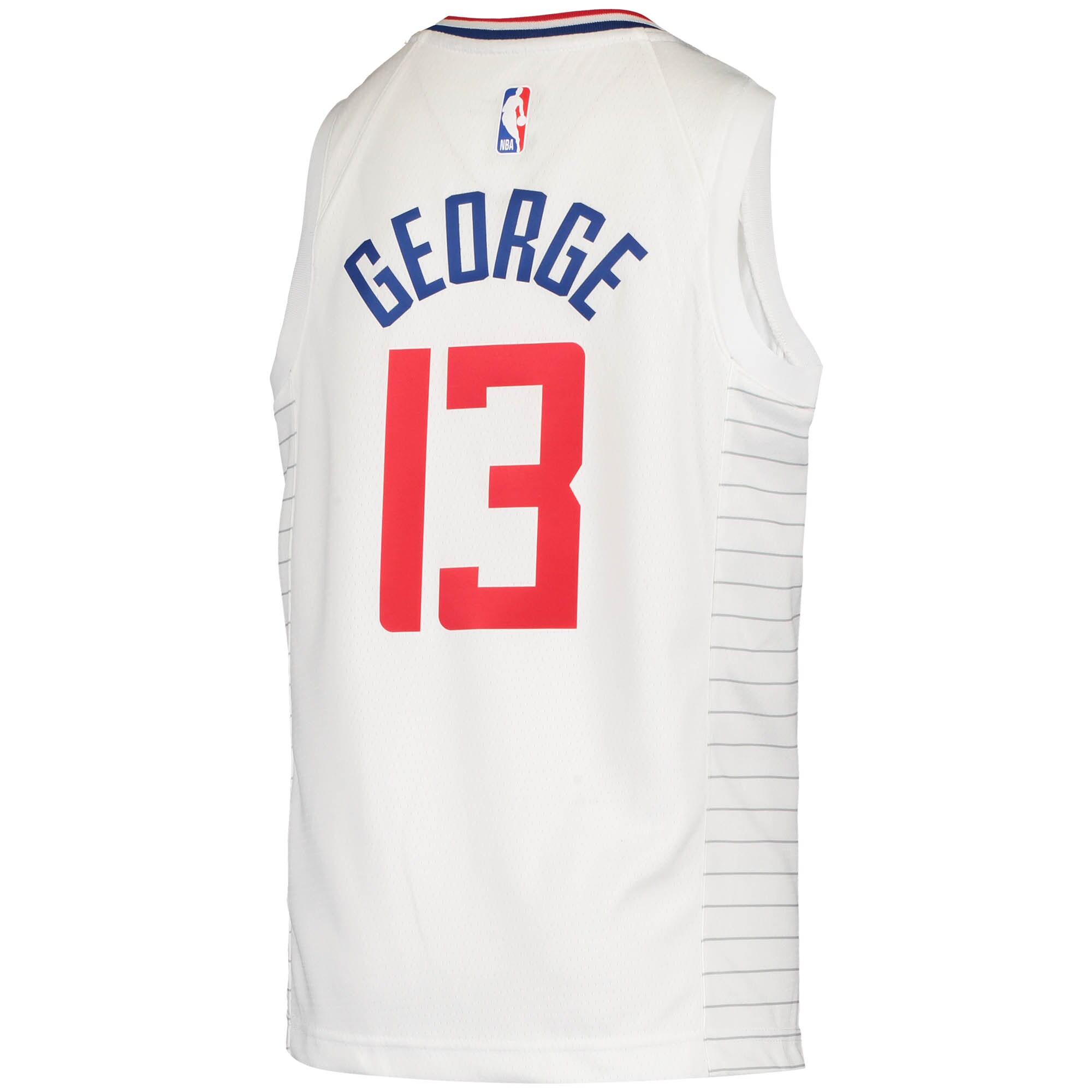 Paul George LA Clippers Youth 2020/21 Swingman Jersey - Association Edition - White