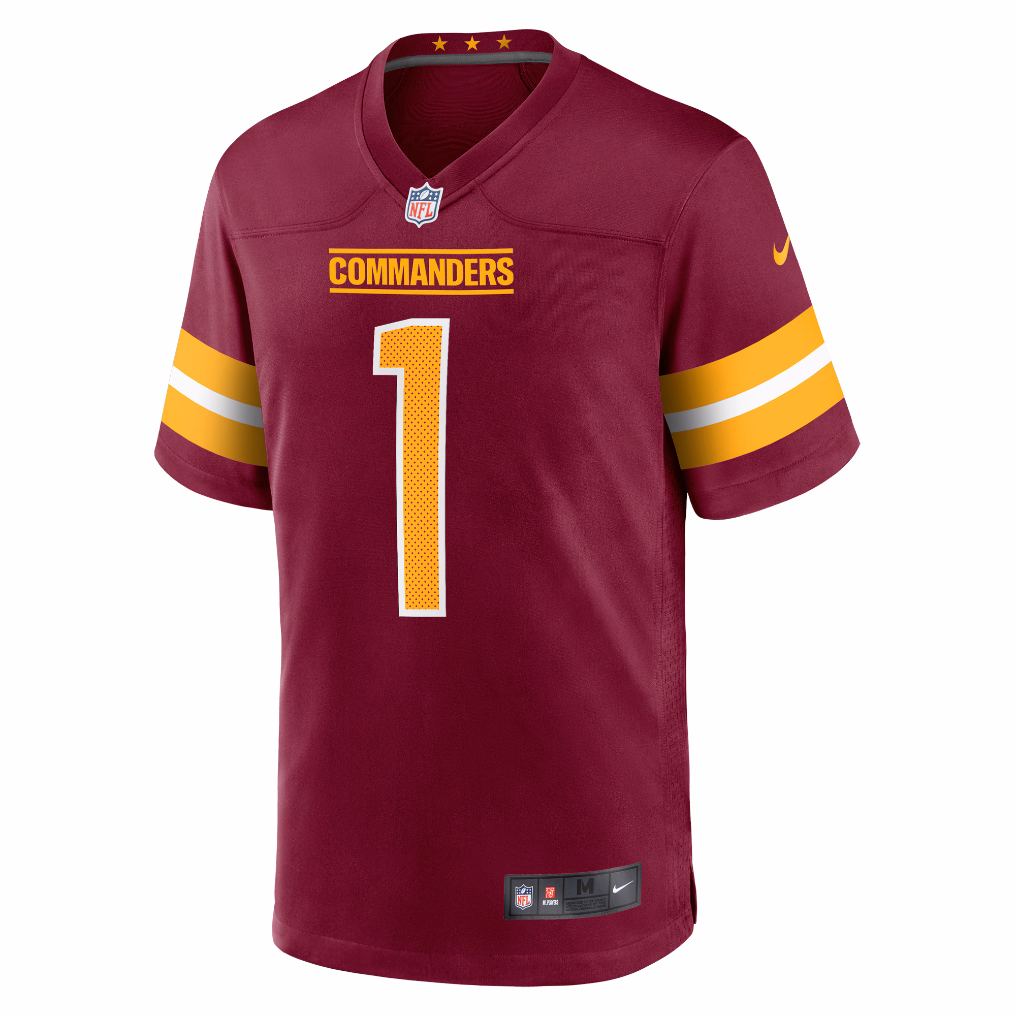 Number 1 Dad Washington Commanders Game Jersey - Burgundy