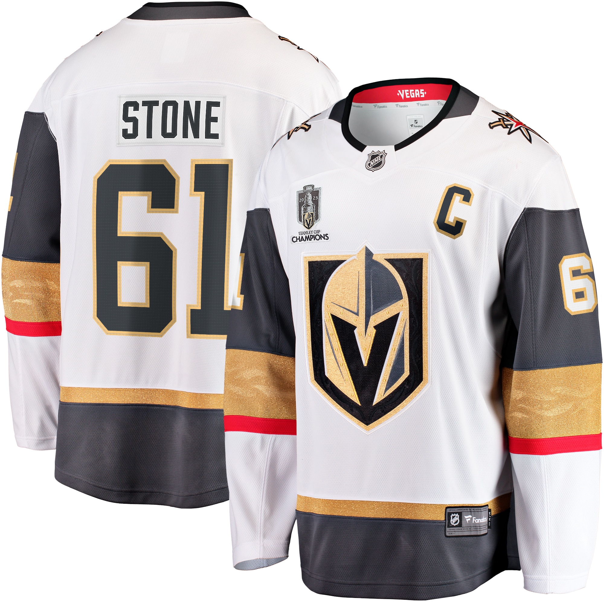 Mark Stone Vegas Golden Knights 2023 Stanley Cup Champions Away Breakaway Player Jersey - White