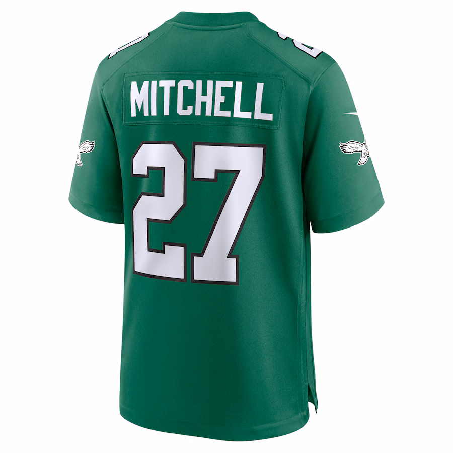 Men's Quinyon Mitchell #27 Kelly Green Philadelphia Eagles Alternate Game Jersey