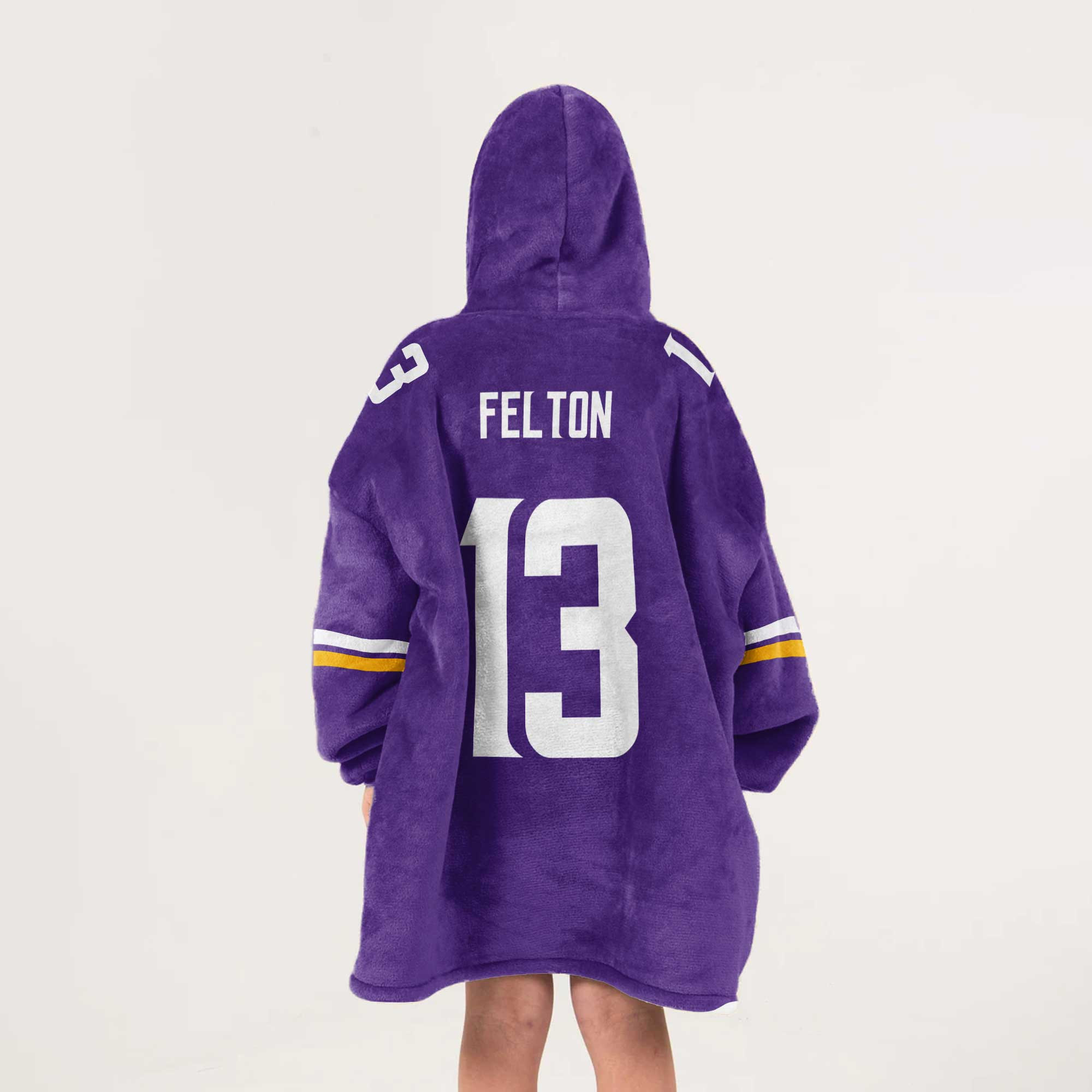 Kid 13 Minnesota Football Unisex Blanket Hoodie