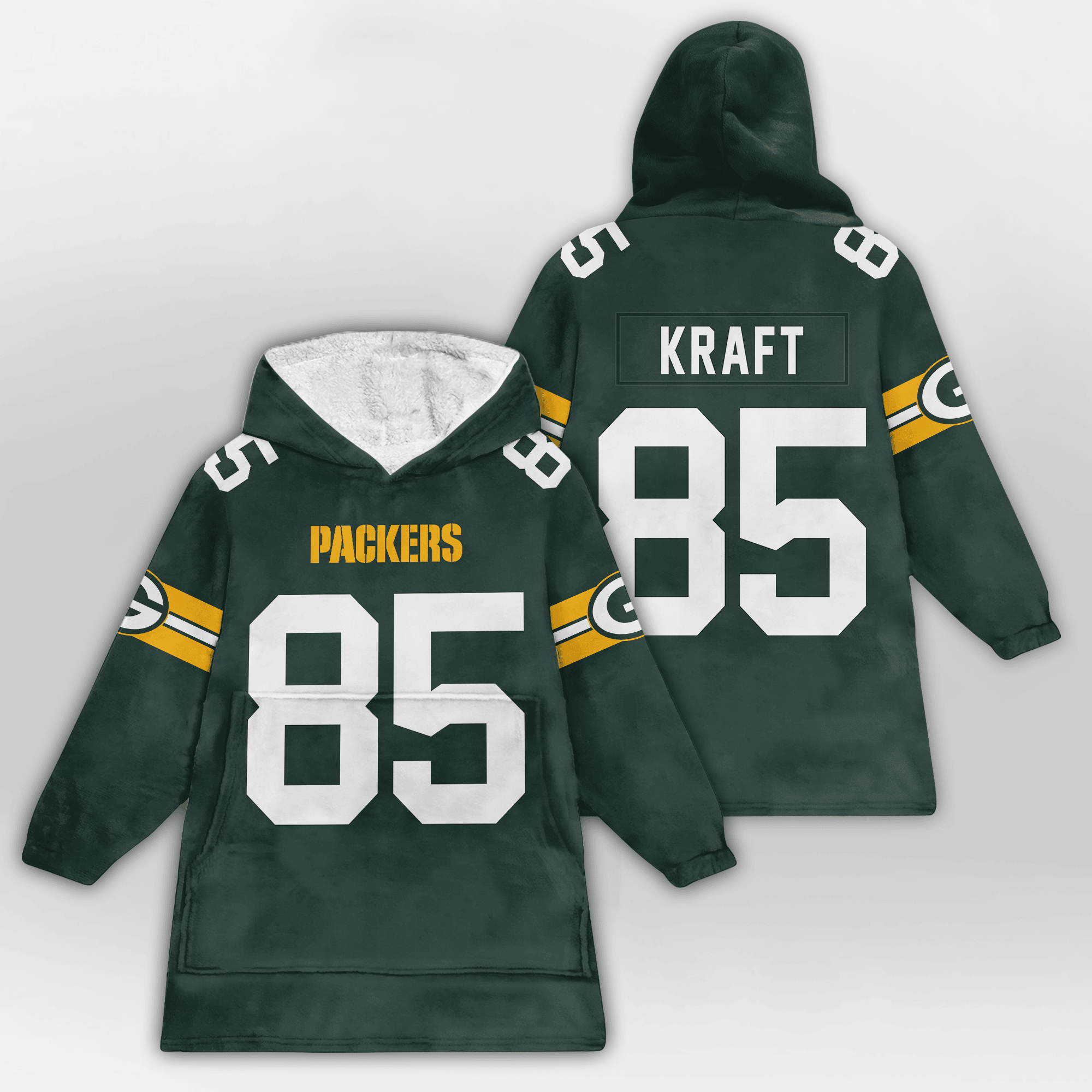 Kid T.K 85 Green Bay Football Unisex Blanket Hoodie