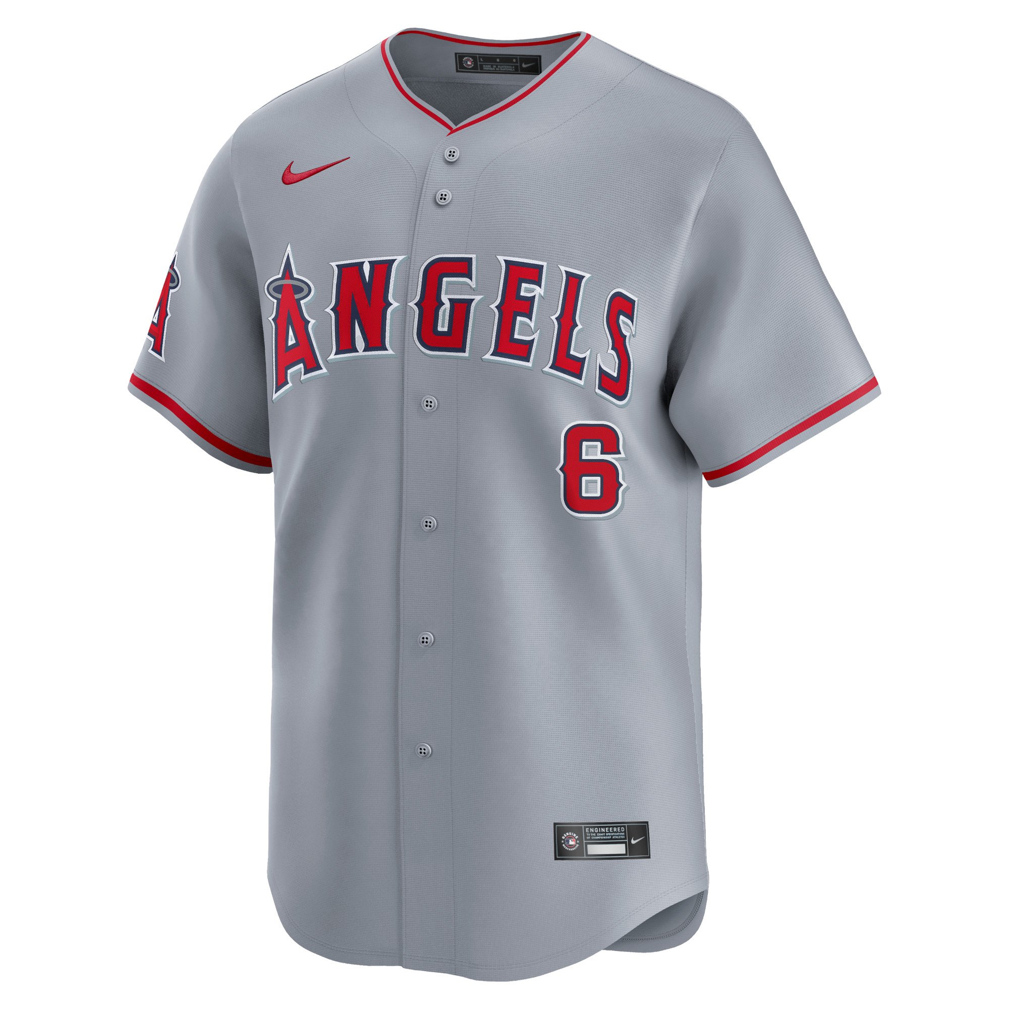 Men's Los Angeles Angels Anthony Rendon  Gray Away Limited Player Jersey