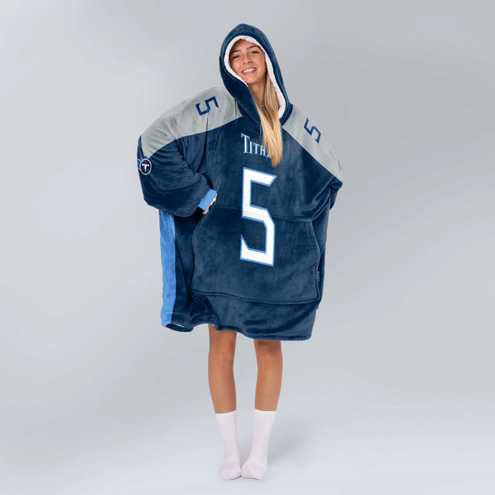 Adult E.A 5 Tennessee Football Unisex Blanket Hoodie