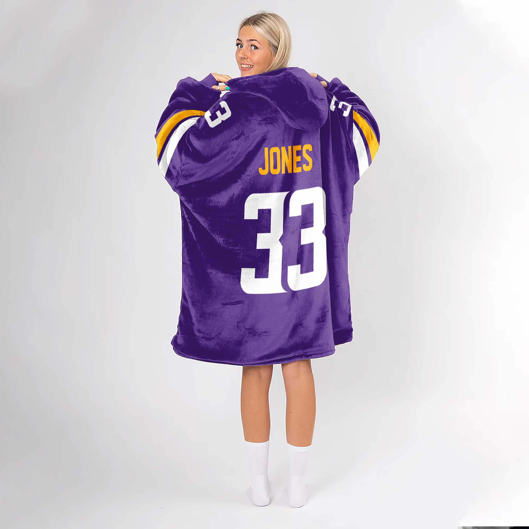 Adult Minnesota Football Unisex Blanket Hoodie