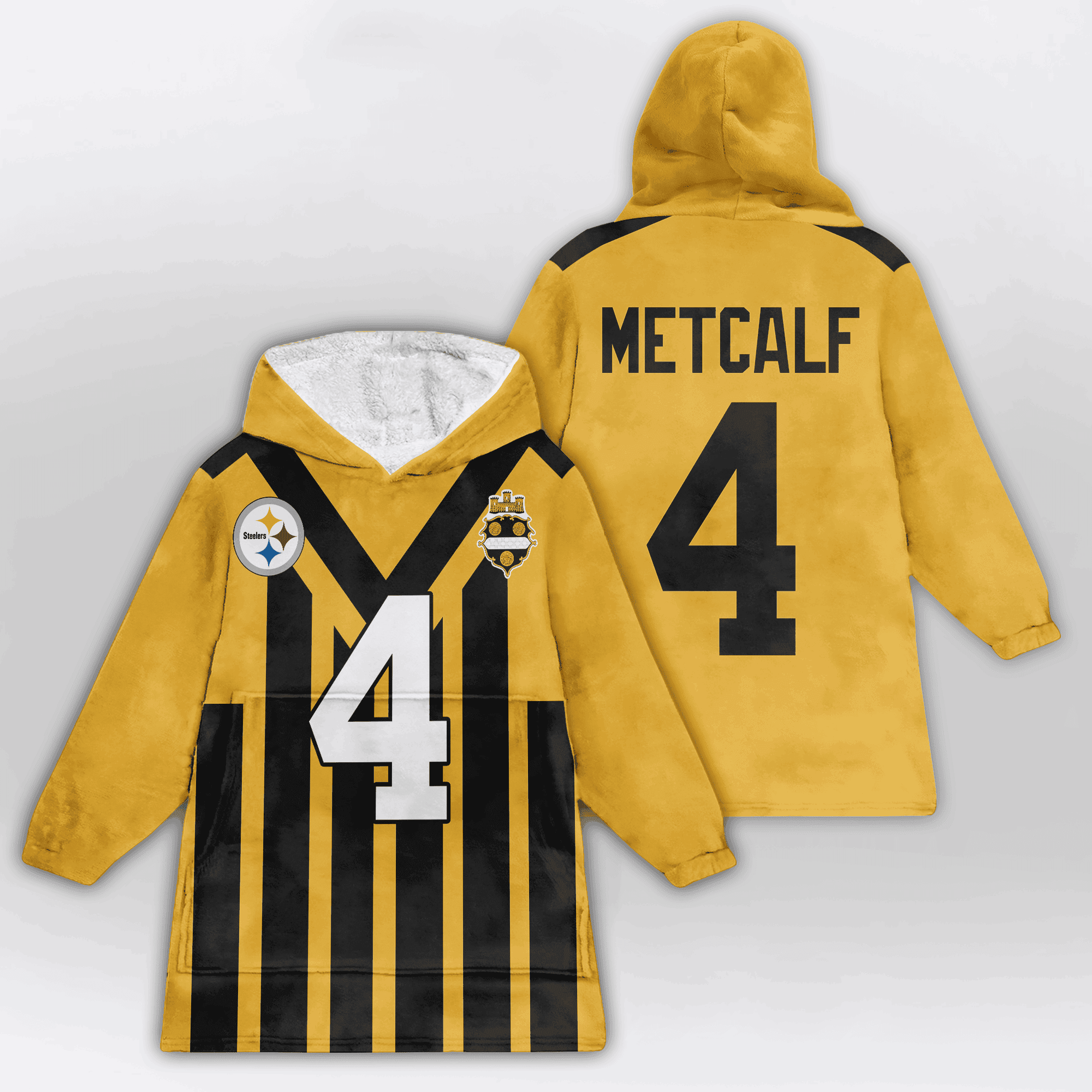 Kid 4 Pittsburgh Football Unisex Blanket Hoodie
