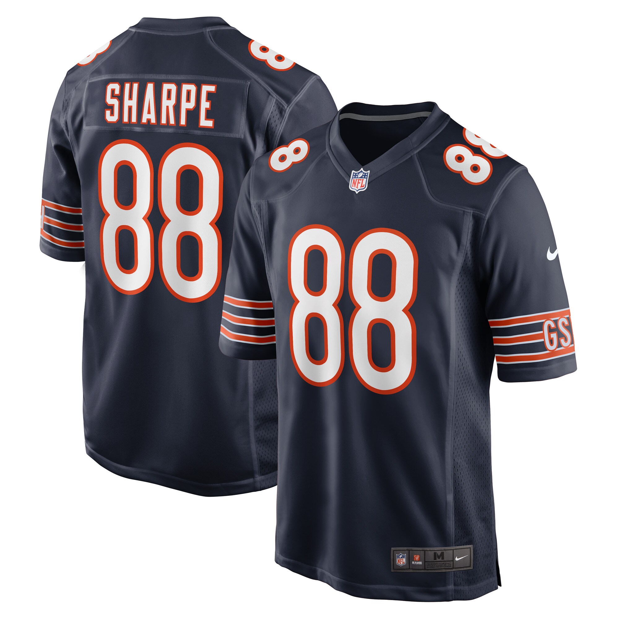 Tajae Sharpe Chicago Bears  Game Player Jersey - Navy