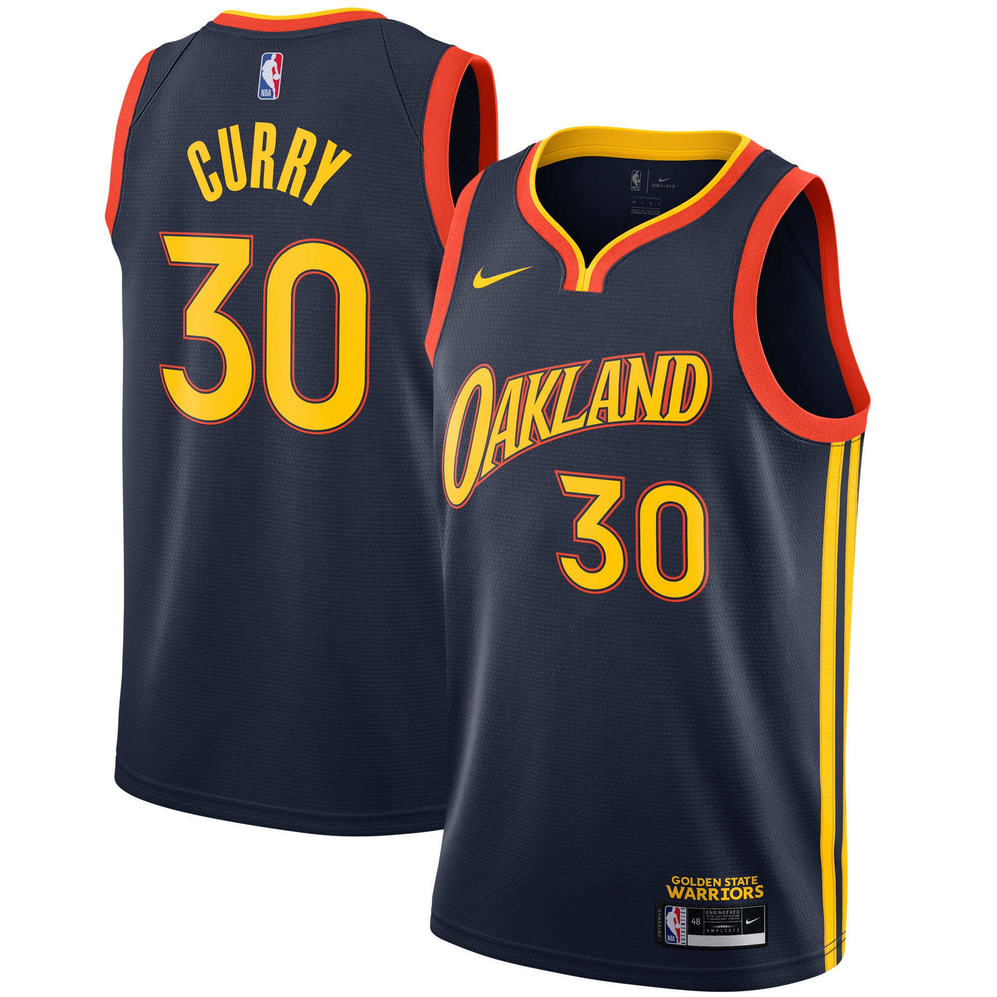 Stephen Curry Golden State Warriors 2020/21 Swingman Player Jersey Navy - City Edition