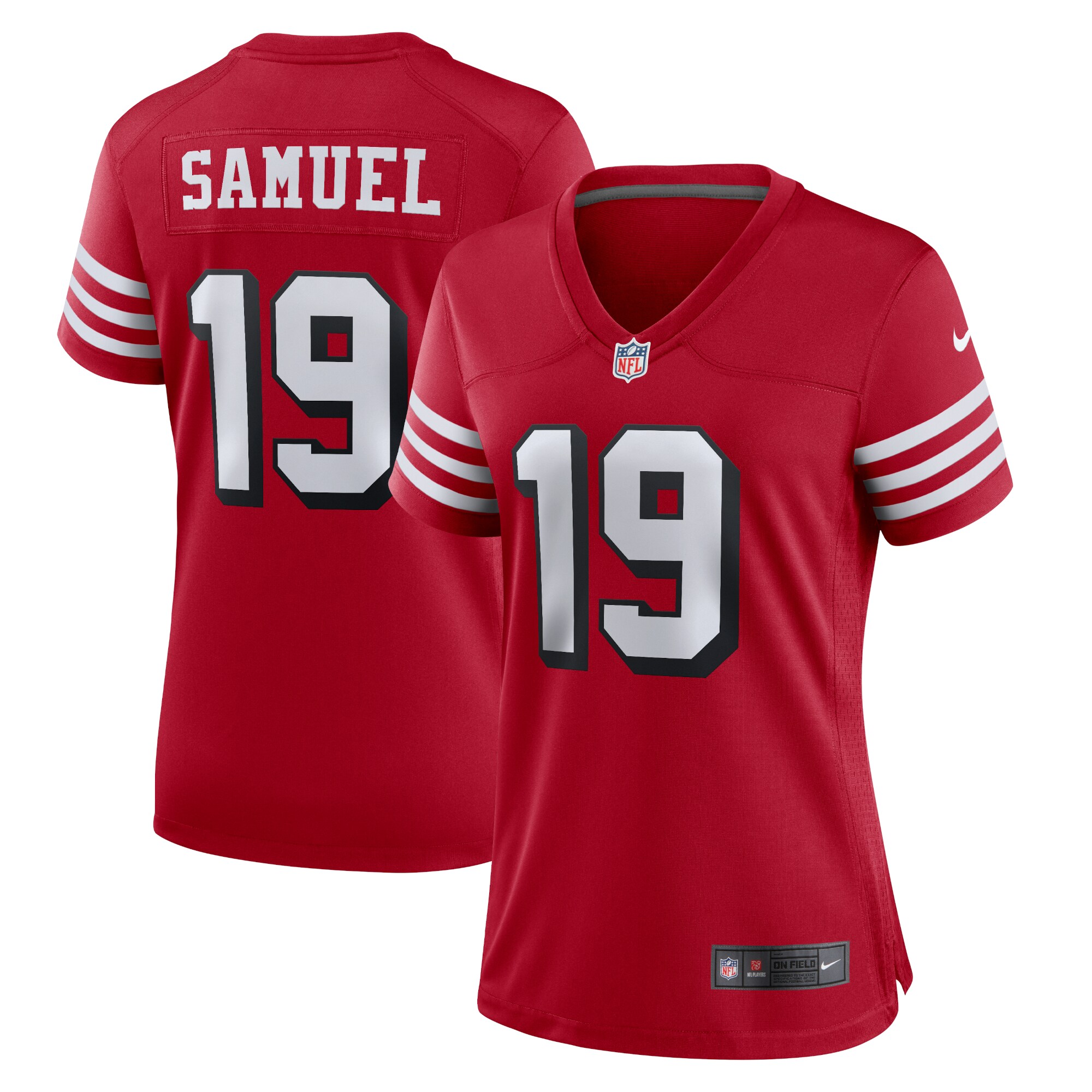 Deebo Samuel San Francisco 49ers  Women's Alternate Team Game Jersey - Scarlet