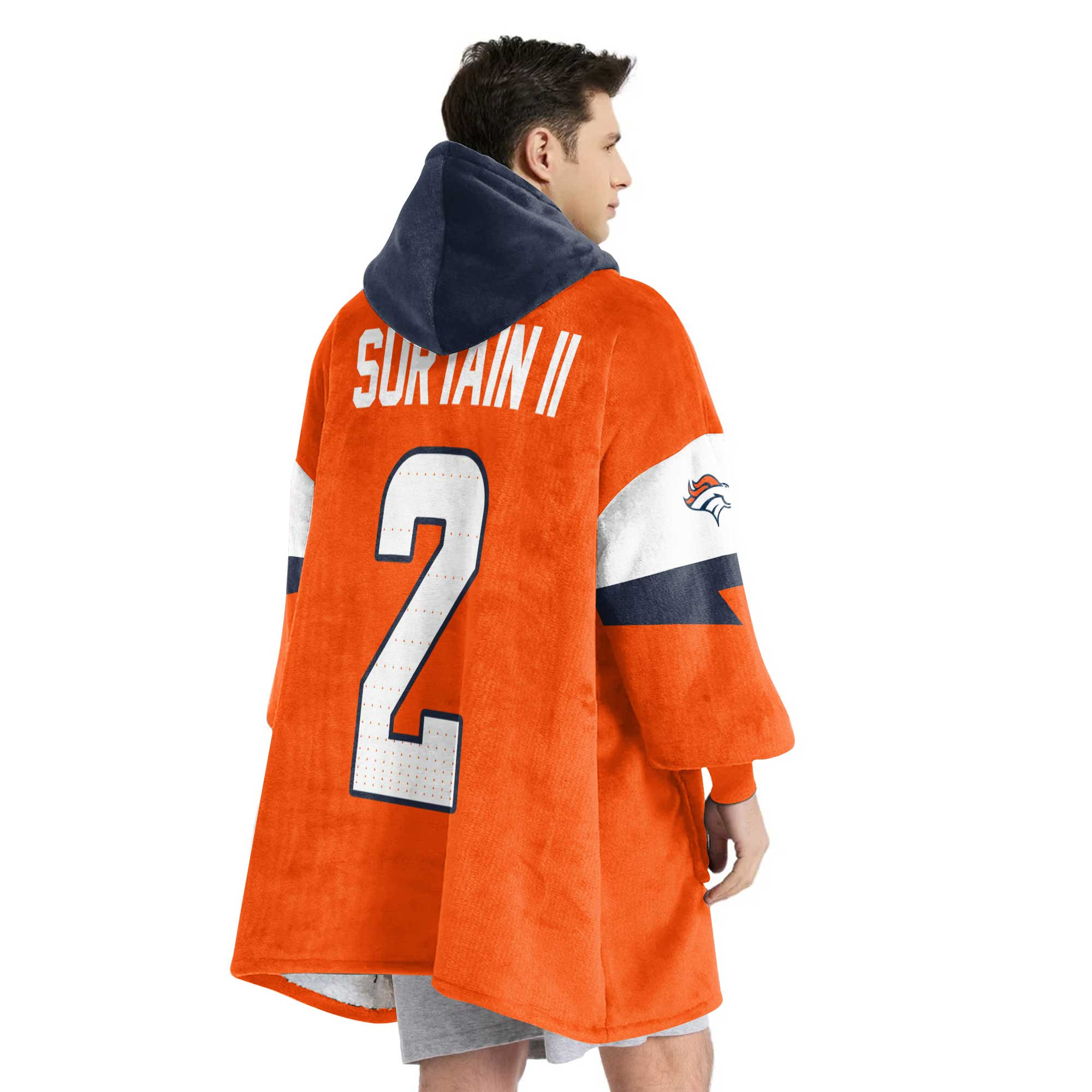 Adult P.S 2 Denver Football Unisex Blanket Hoodie