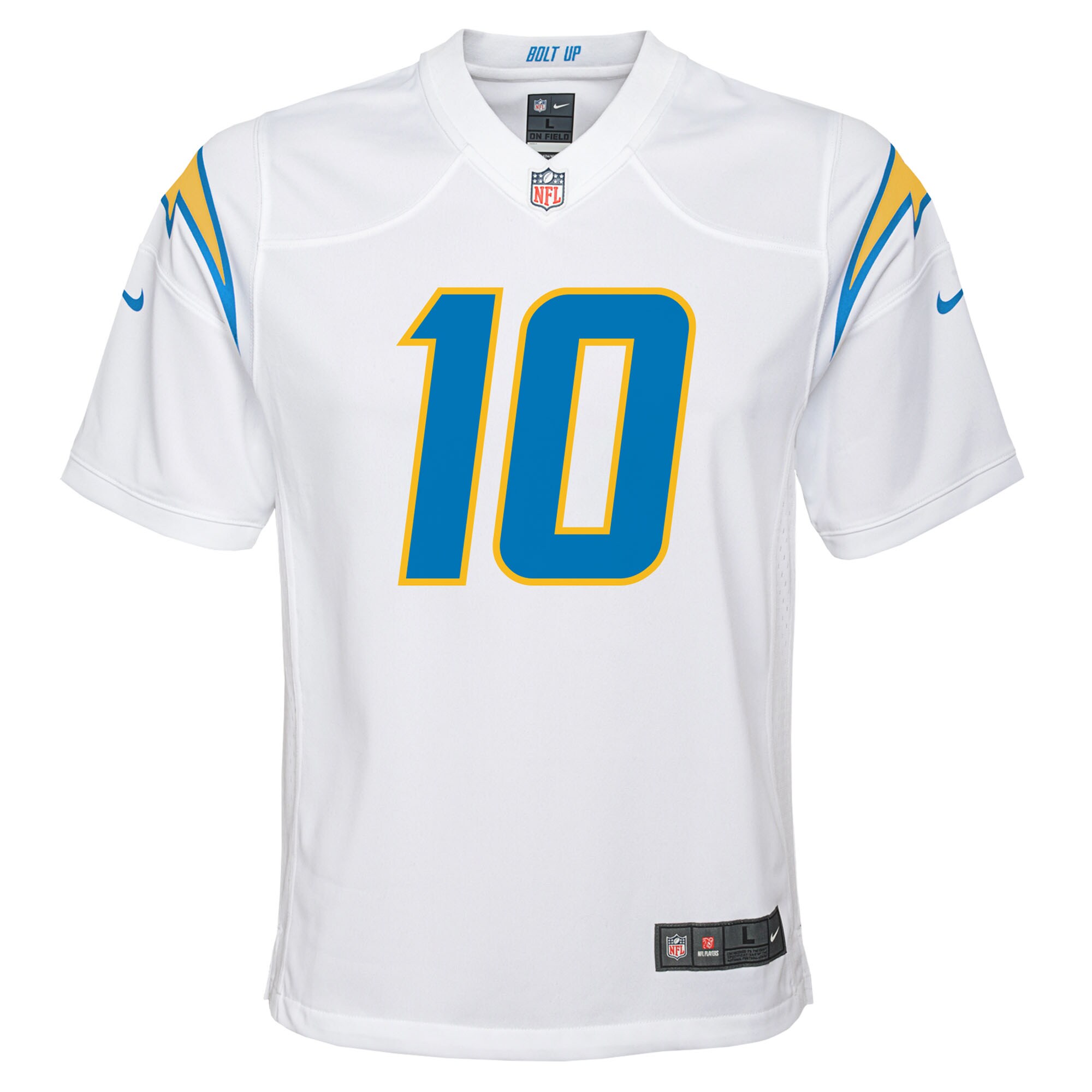 Justin Herbert Los Angeles Chargers  Youth Team Game Jersey - White