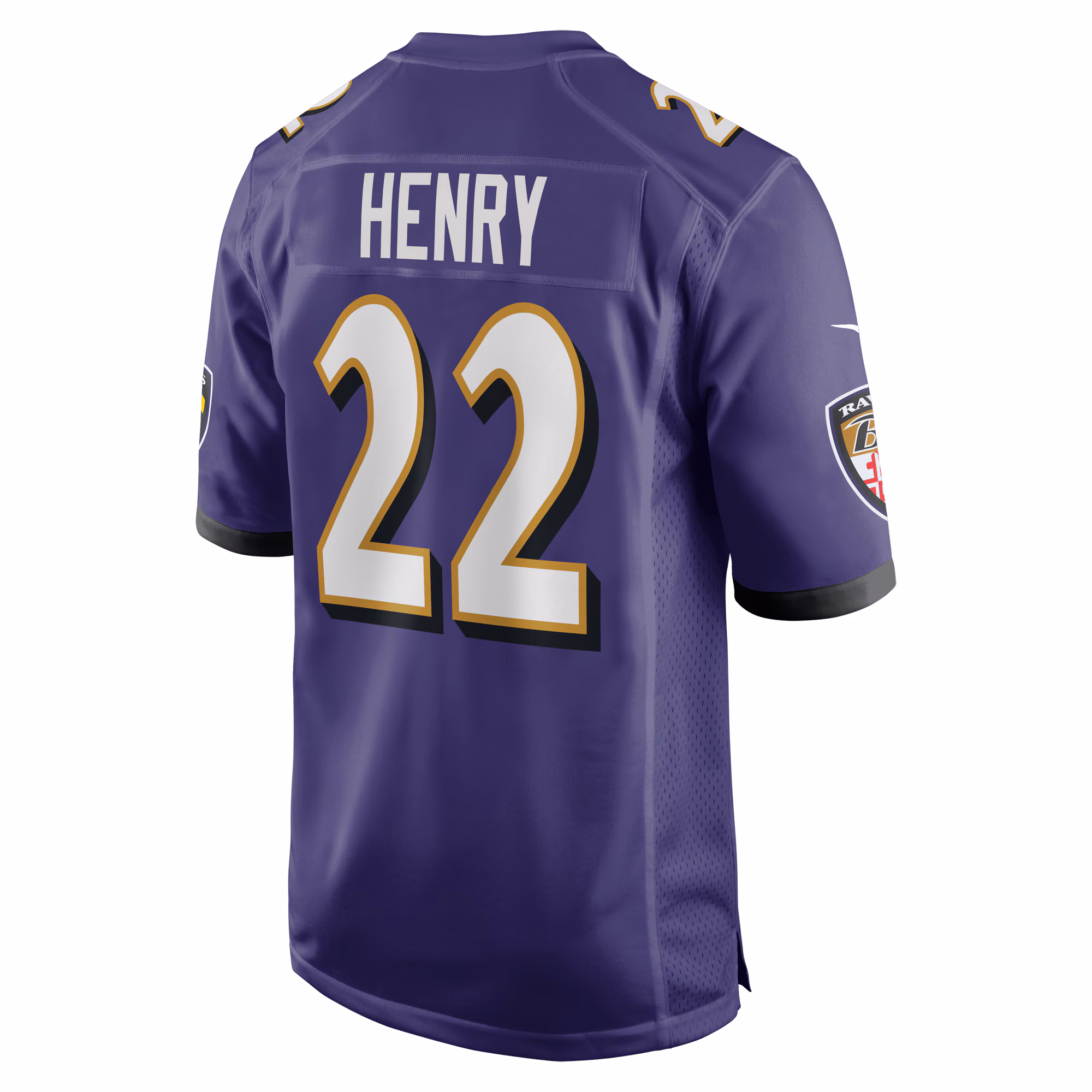 Derrick Henry Baltimore Ravens Game Player Jersey - Purple
