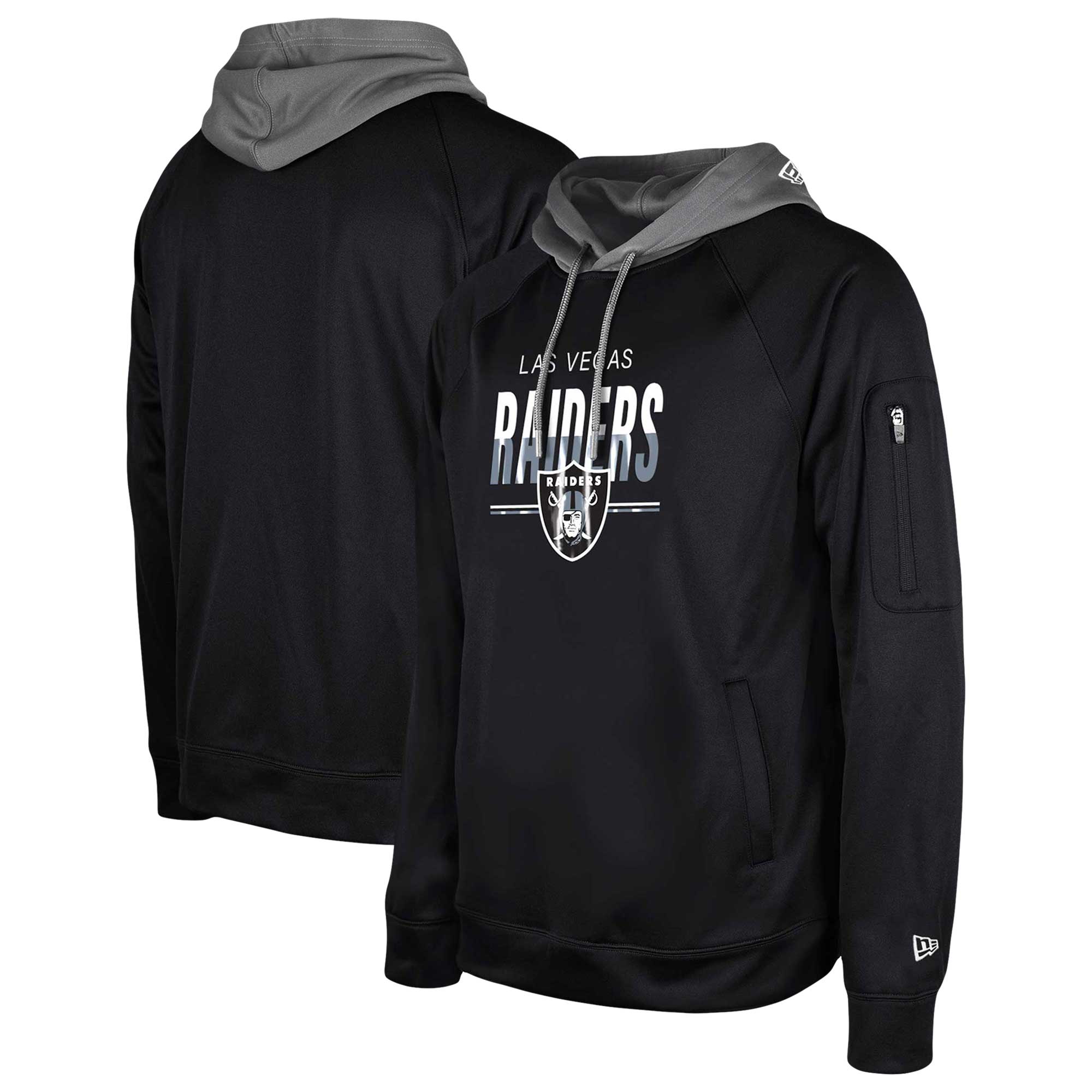 Las Vegas Raiders  2023  Training Camp Raglan Pullover Hoodie - Black