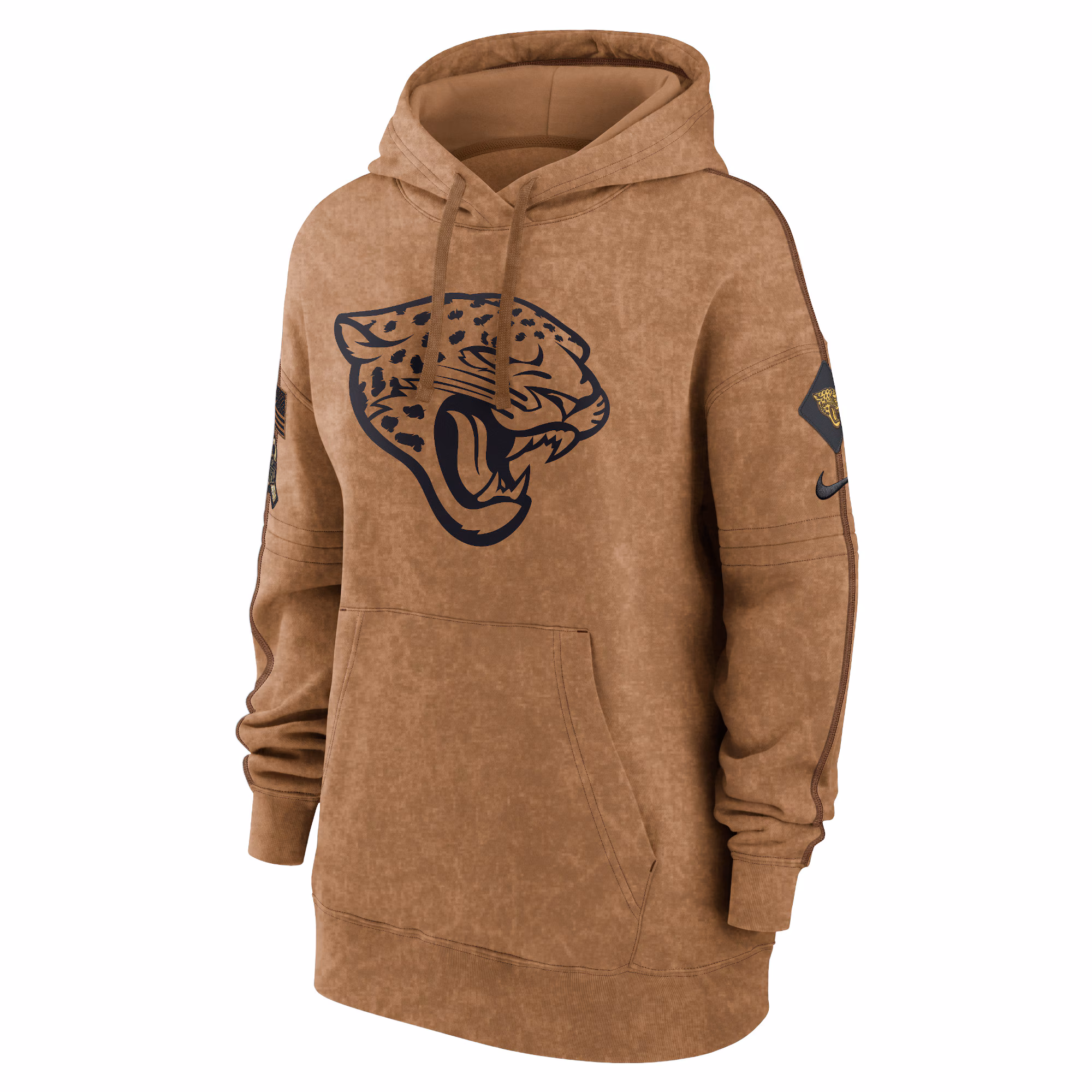 Jacksonville Jaguars Women's 2023 Salute to Service Pullover Hoodie - Brown