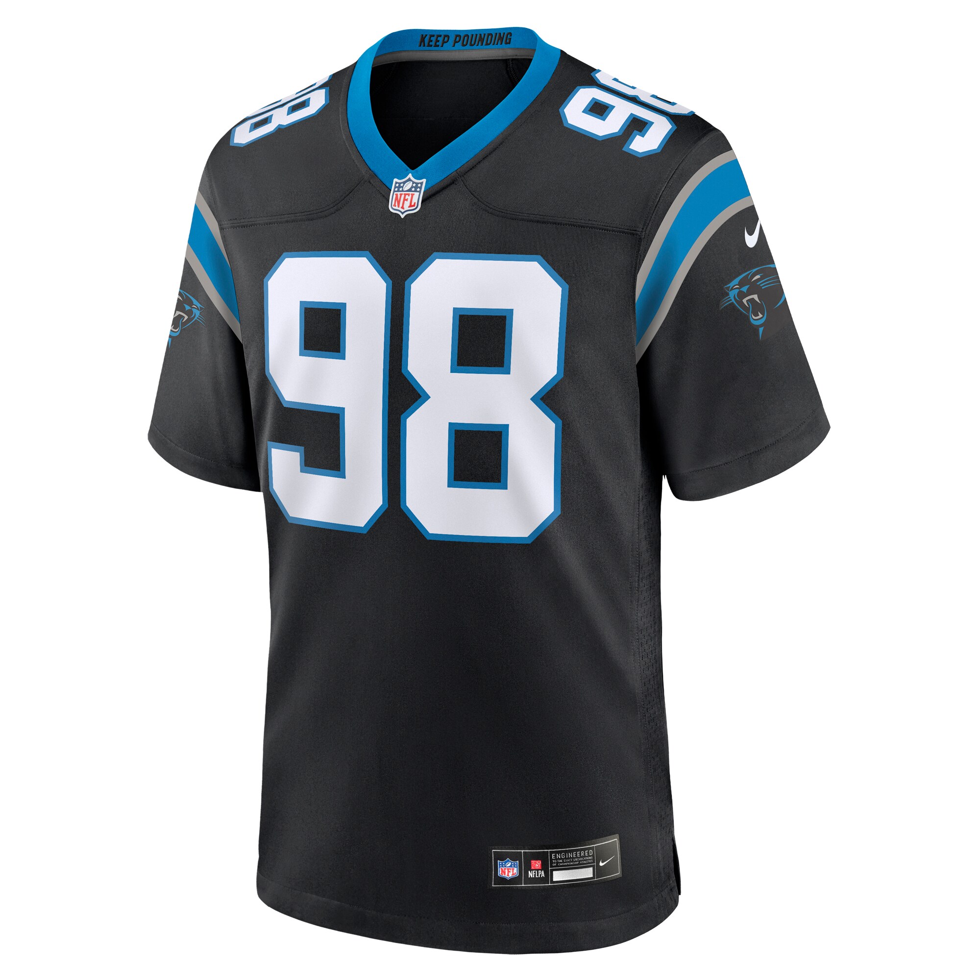 Marquis Haynes Sr. Carolina Panthers Team Game Jersey - Black