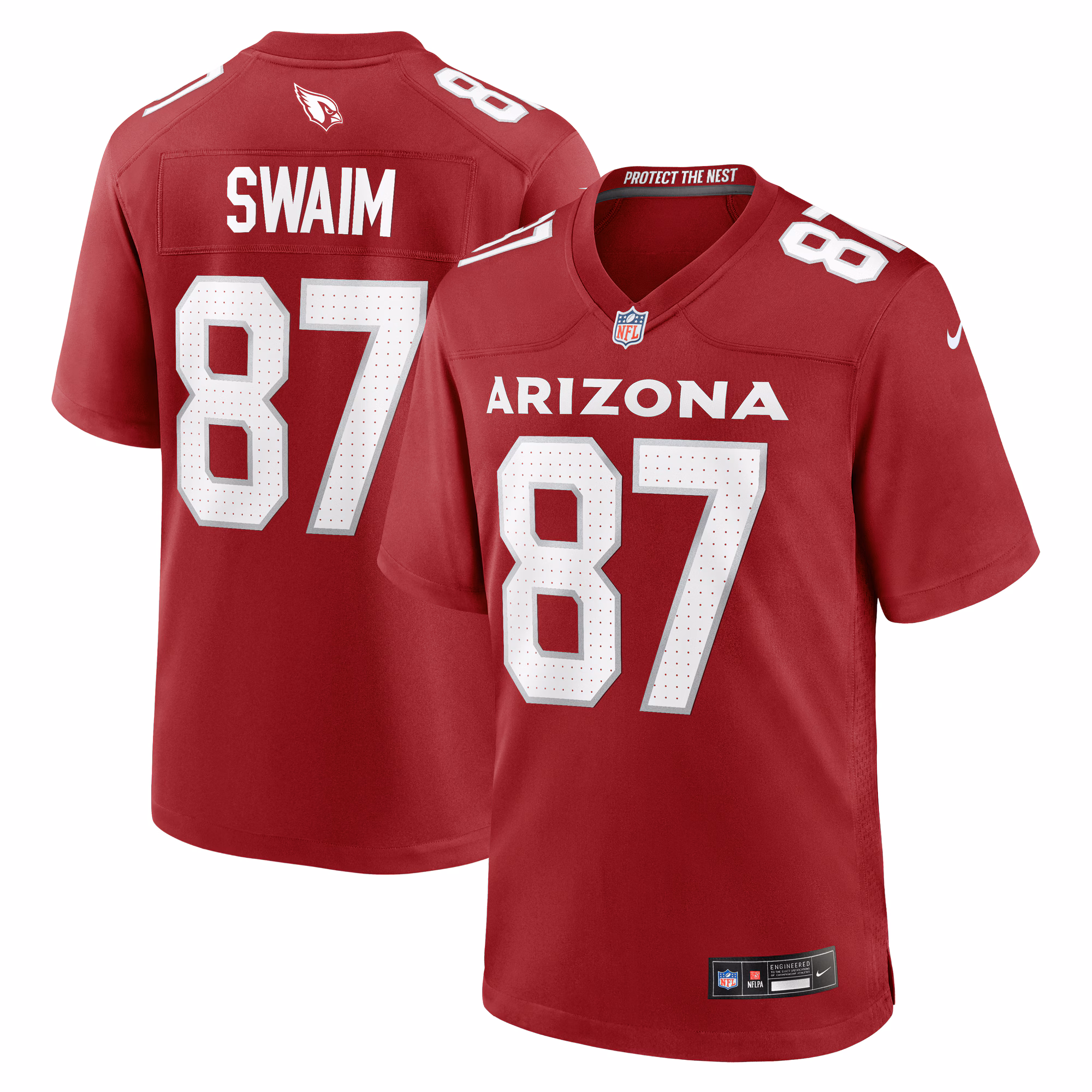 Geoff Swaim Arizona Cardinals Team Game Jersey -  Cardinal