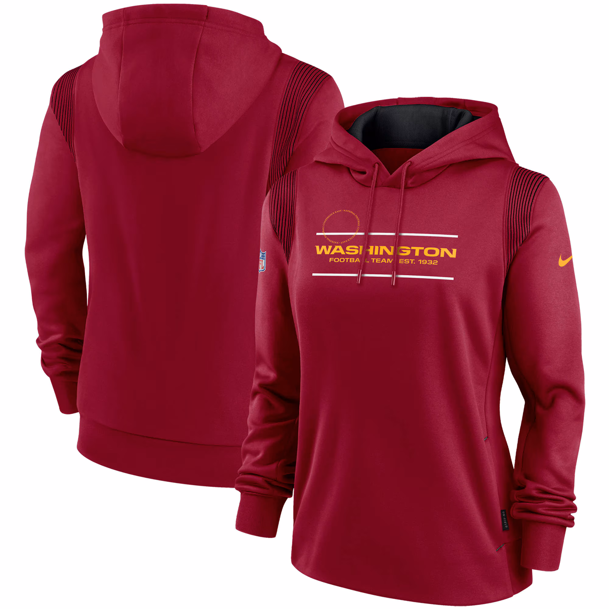 Washington Football Team Women's Sideline Performance Pullover Hoodie - Burgundy