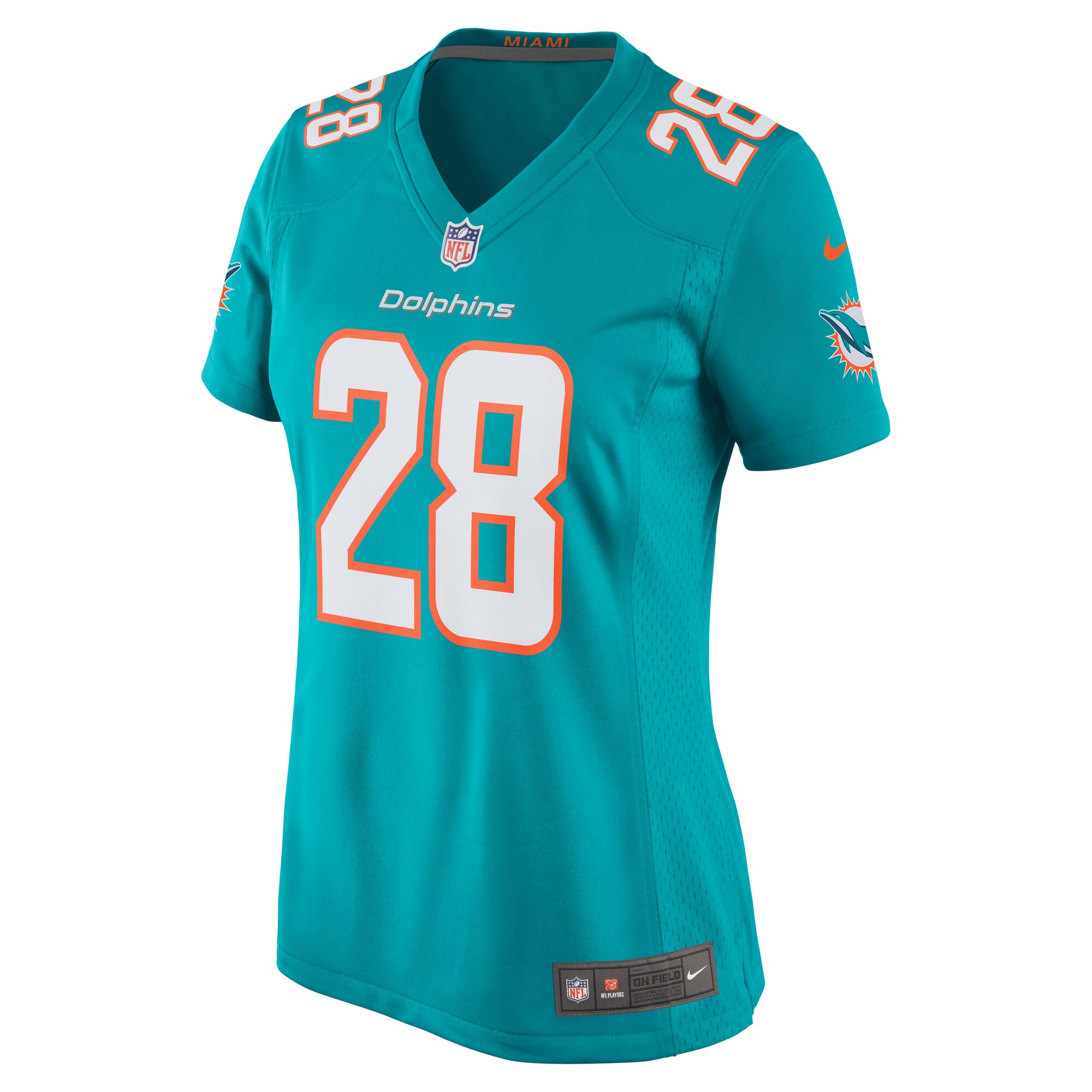 Devon Achane Miami Dolphins Women's Player Game Jersey - Aqua