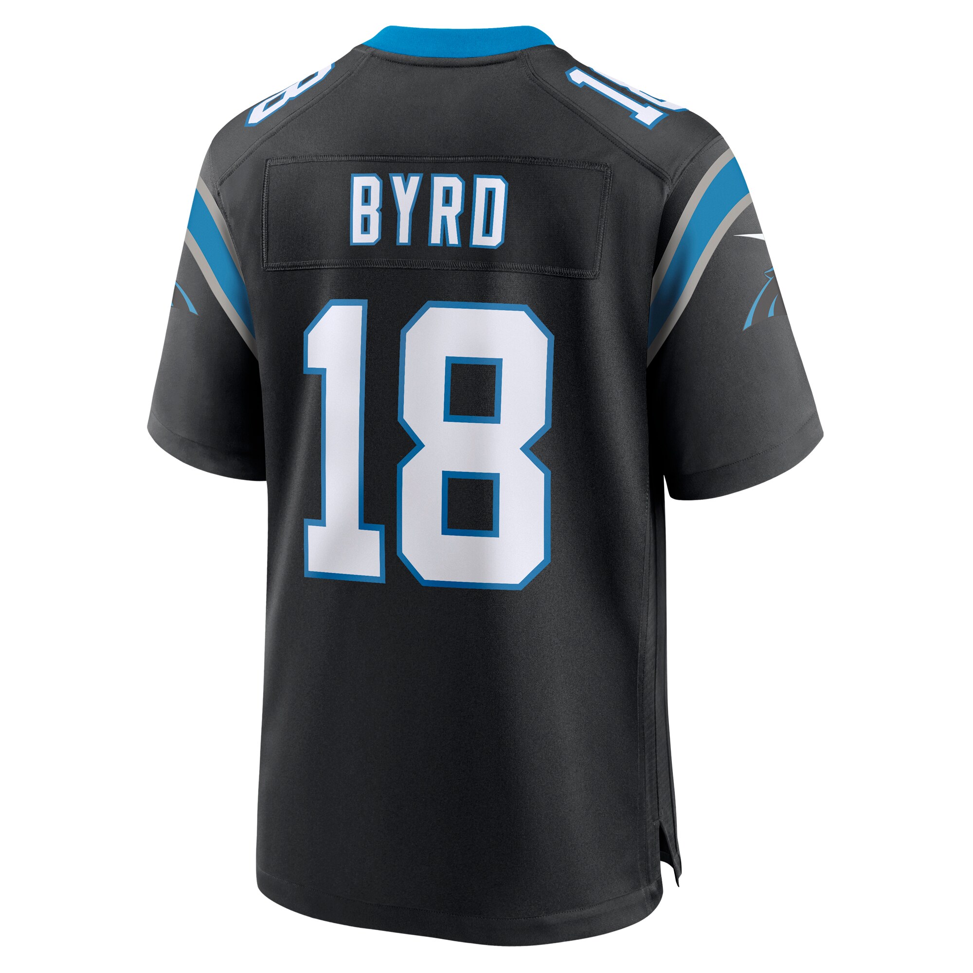 Damiere Byrd Carolina Panthers  Team Game Jersey - Black