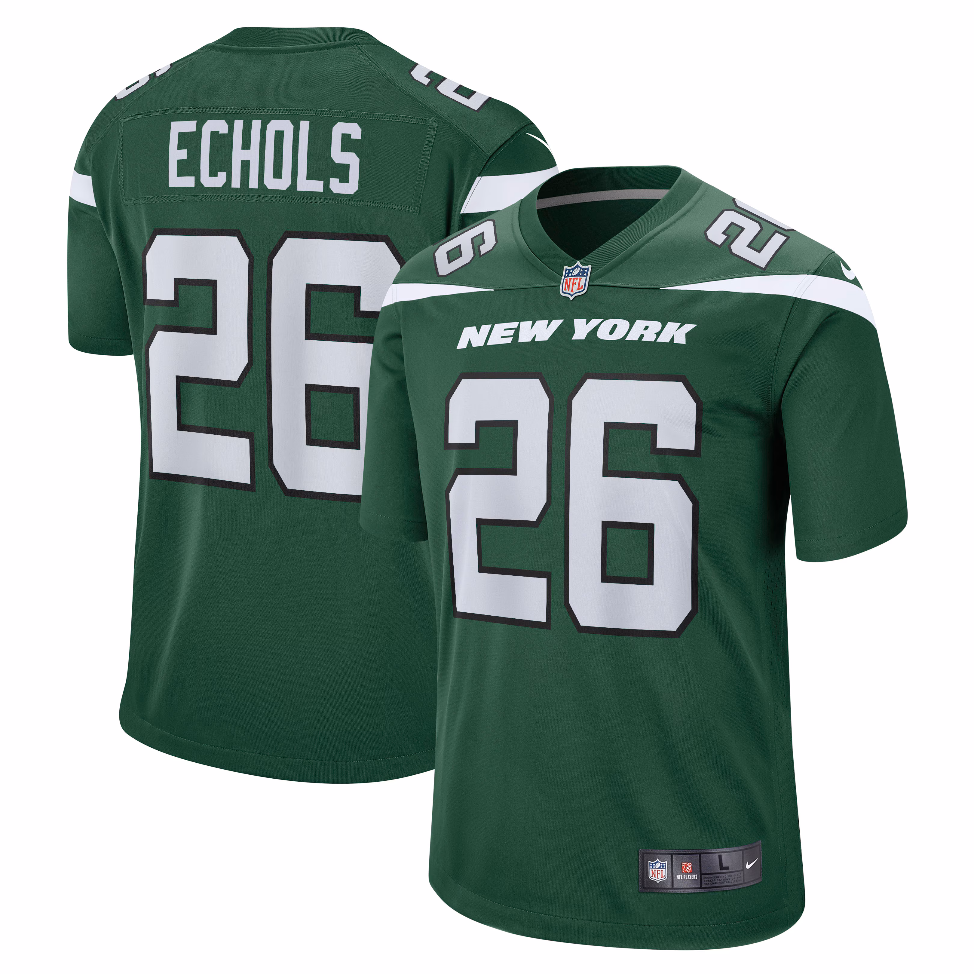 Brandin Echols New York Jets Game Jersey - Gotham Green
