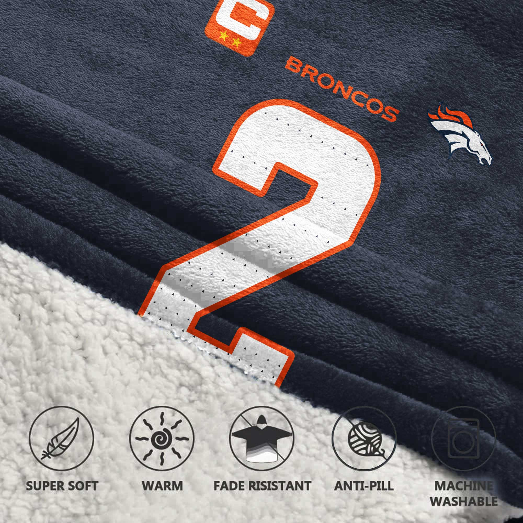 Kid P.S 2 Captain Denver Football Unisex Blanket Hoodie