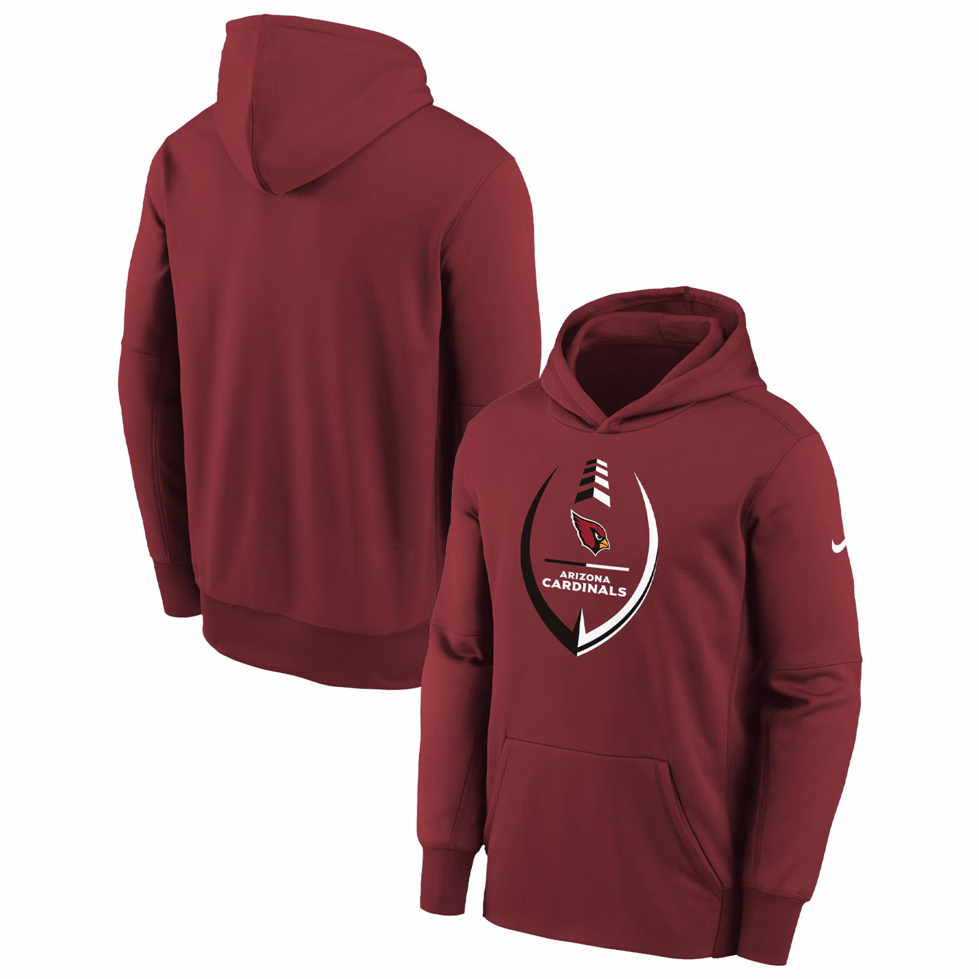 Arizona Cardinals Youth Icon Performance Pullover Hoodie - Cardinal