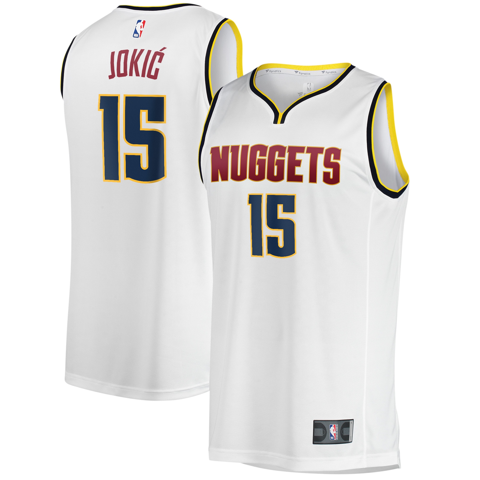 Nikola Jokic Denver Nuggets  Youth Fast Break Player Jersey - Association Edition - White