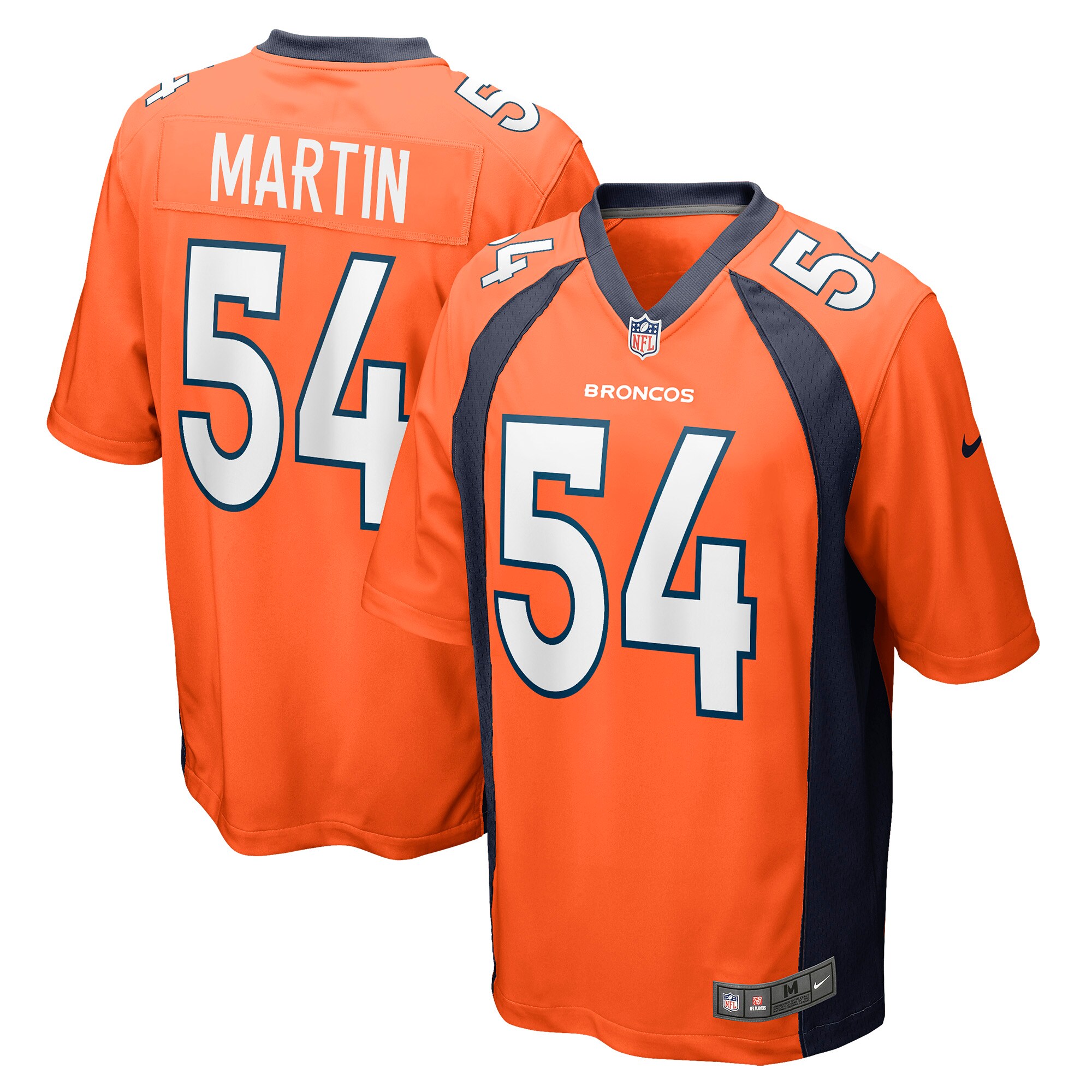 Jacob Martin Denver Broncos  Game Player Jersey - Orange
