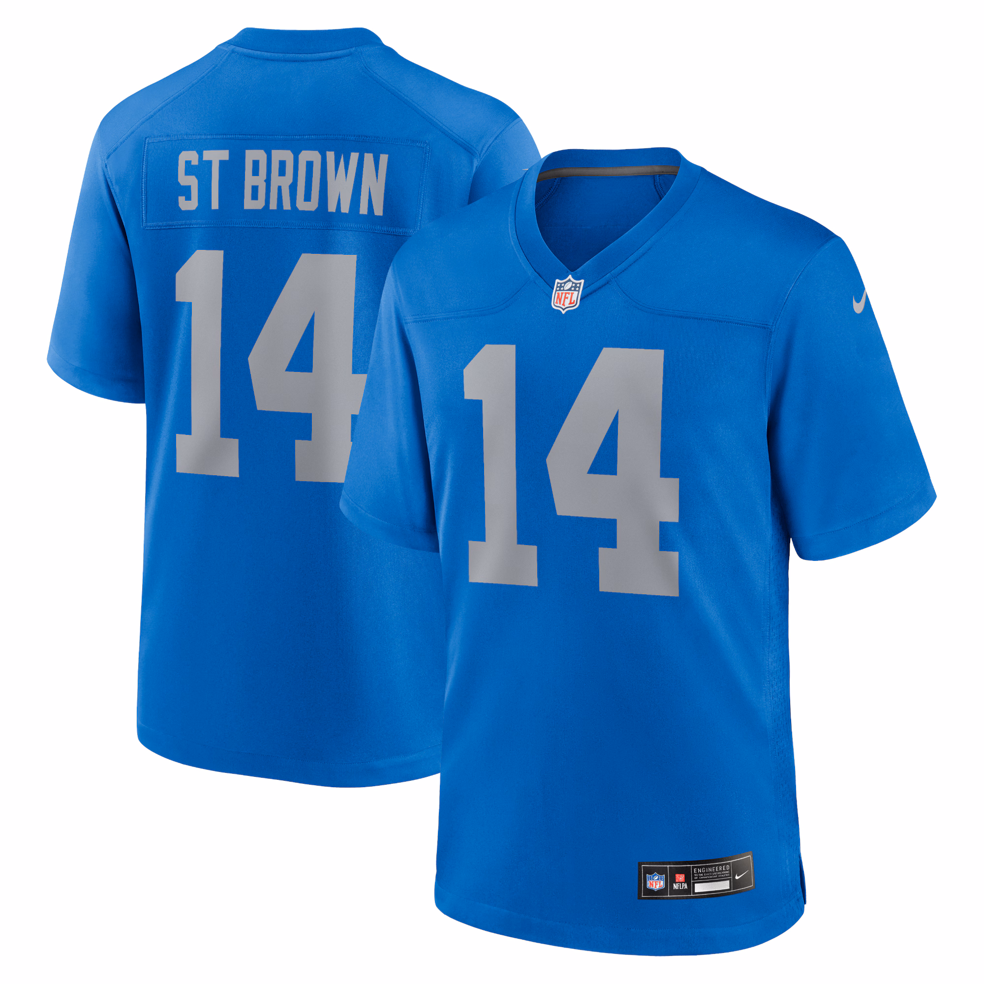 Amon-Ra St. Brown Detroit Lions Alternate Game Jersey -  Blue
