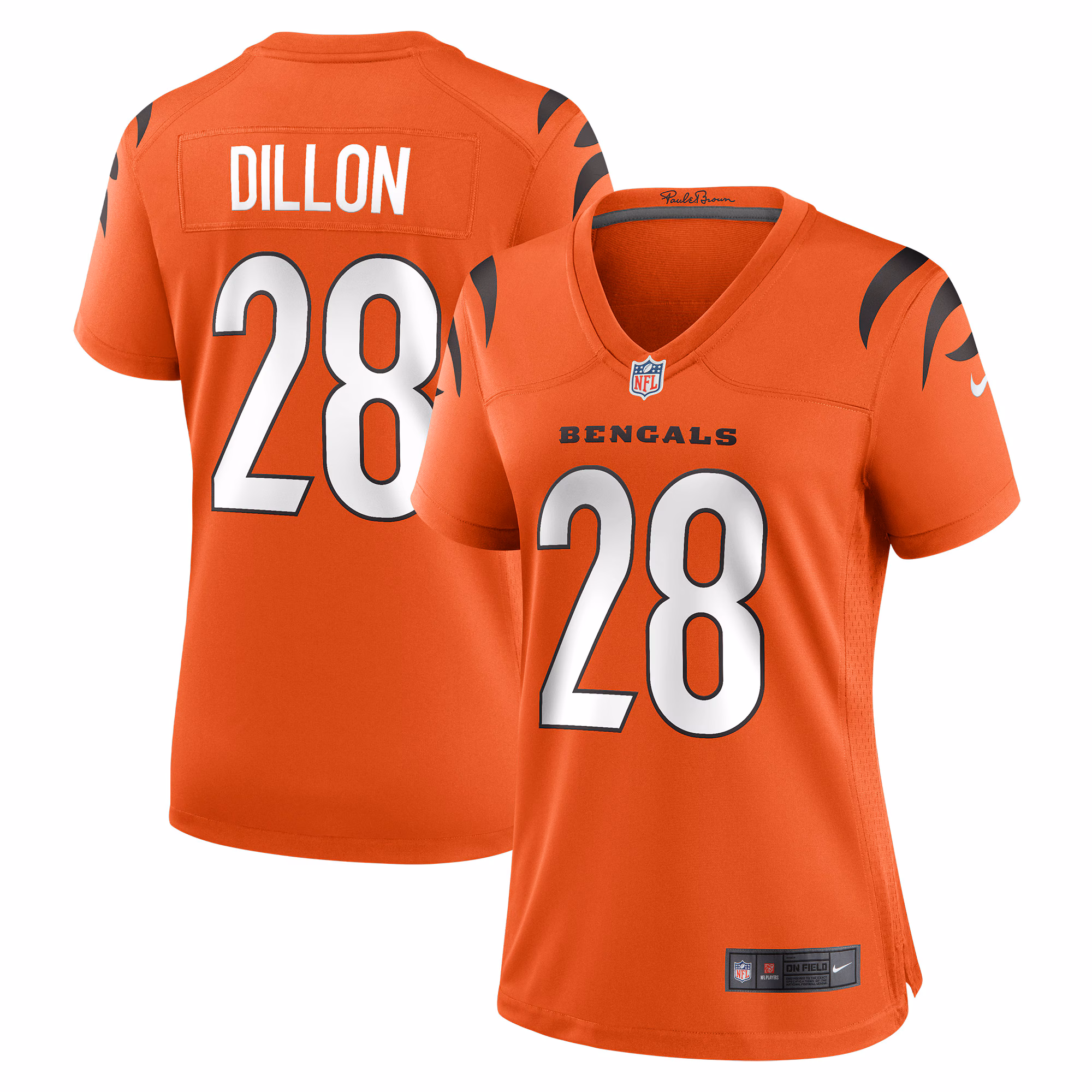 Corey Dillon Cincinnati Bengals Women's Retired Game Jersey - Orange