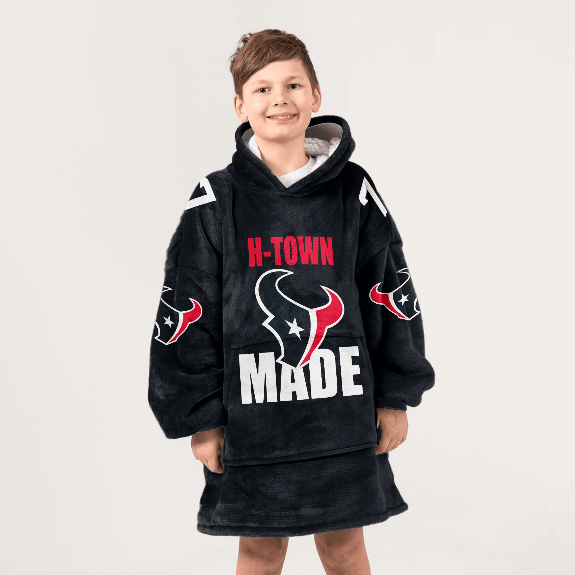 Houston Football Unisex Blanket Hoodie