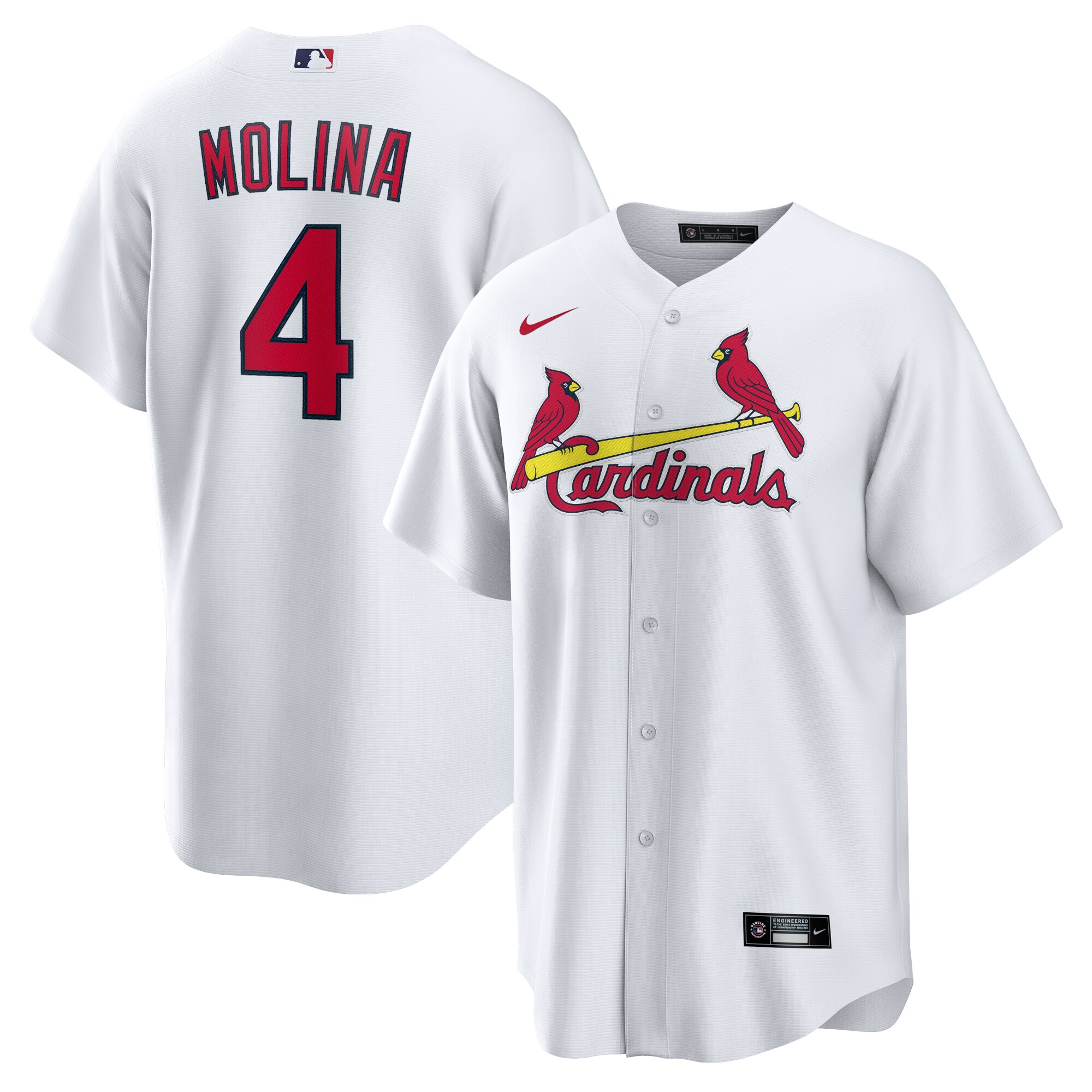Yadier Molina St.Louis Cardinals  Home Replica Player Name Jersey - White